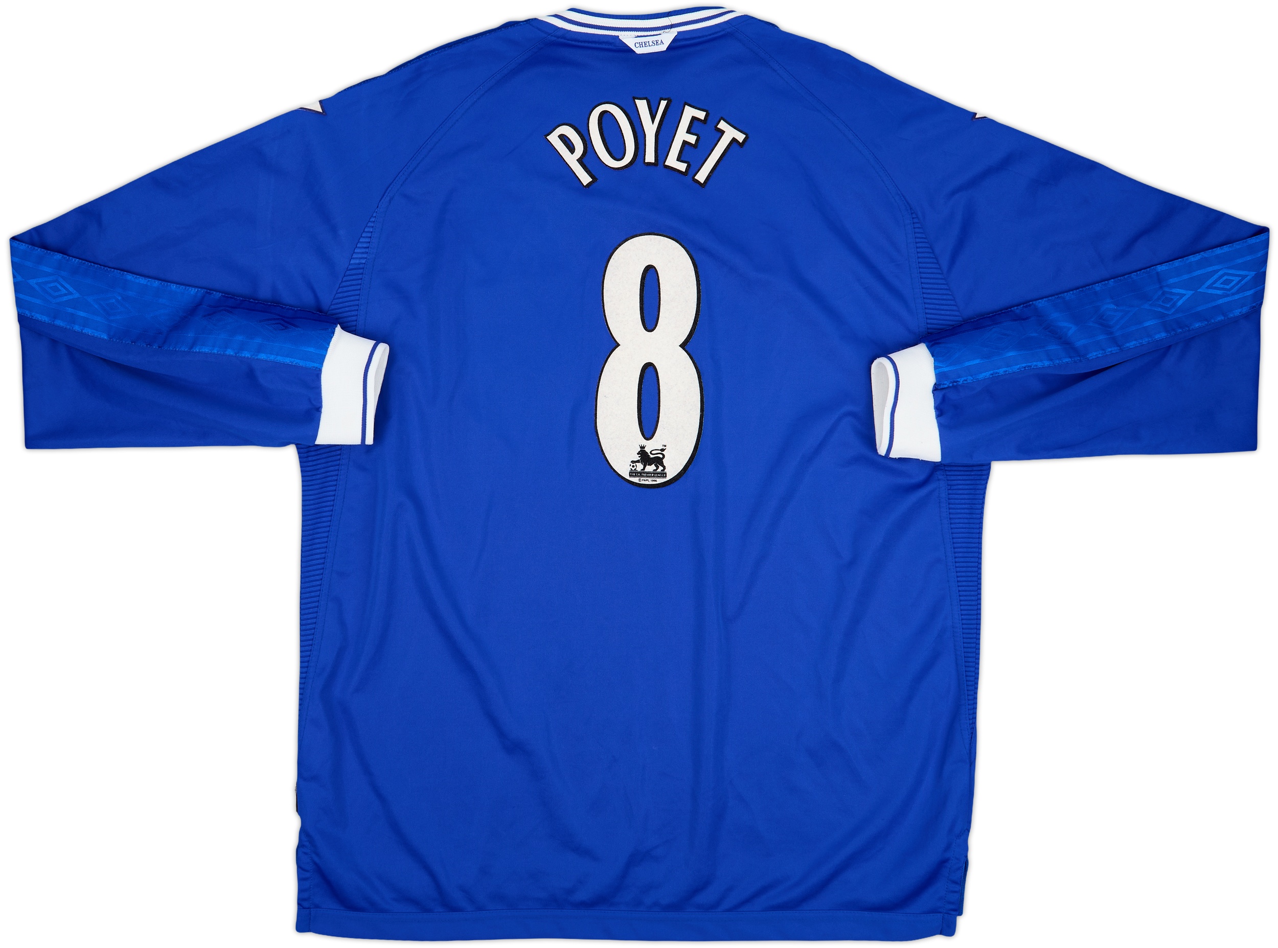 99/01 UMBRO × CHELSEA Home Game Shirts 1999-01 Chelsea Home Shirt Desailly #6 - 8/10 - (XL)