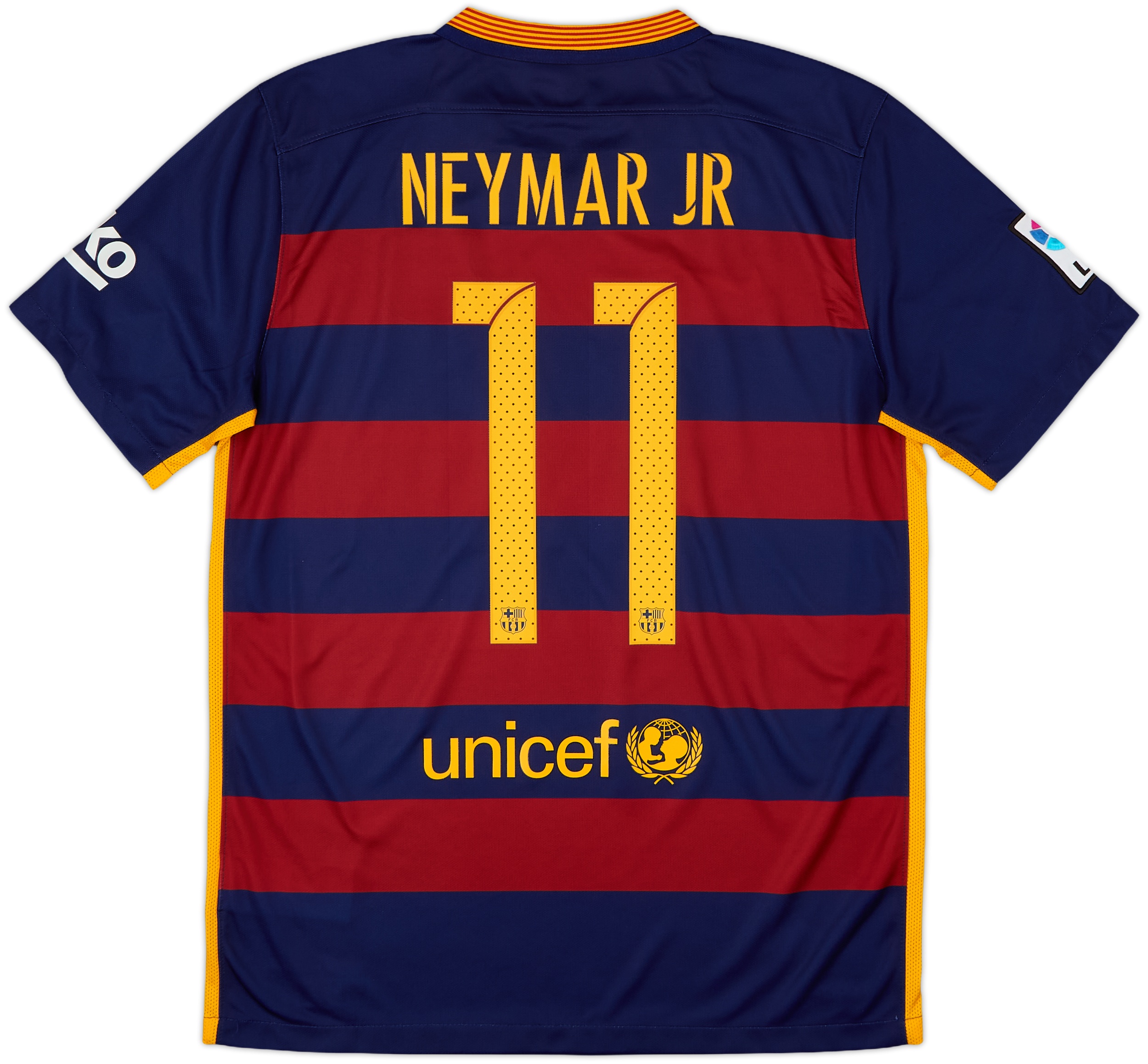 2015-16 Barcelona Home Shirt Neymar Jr #11 - 8/10 - (M)