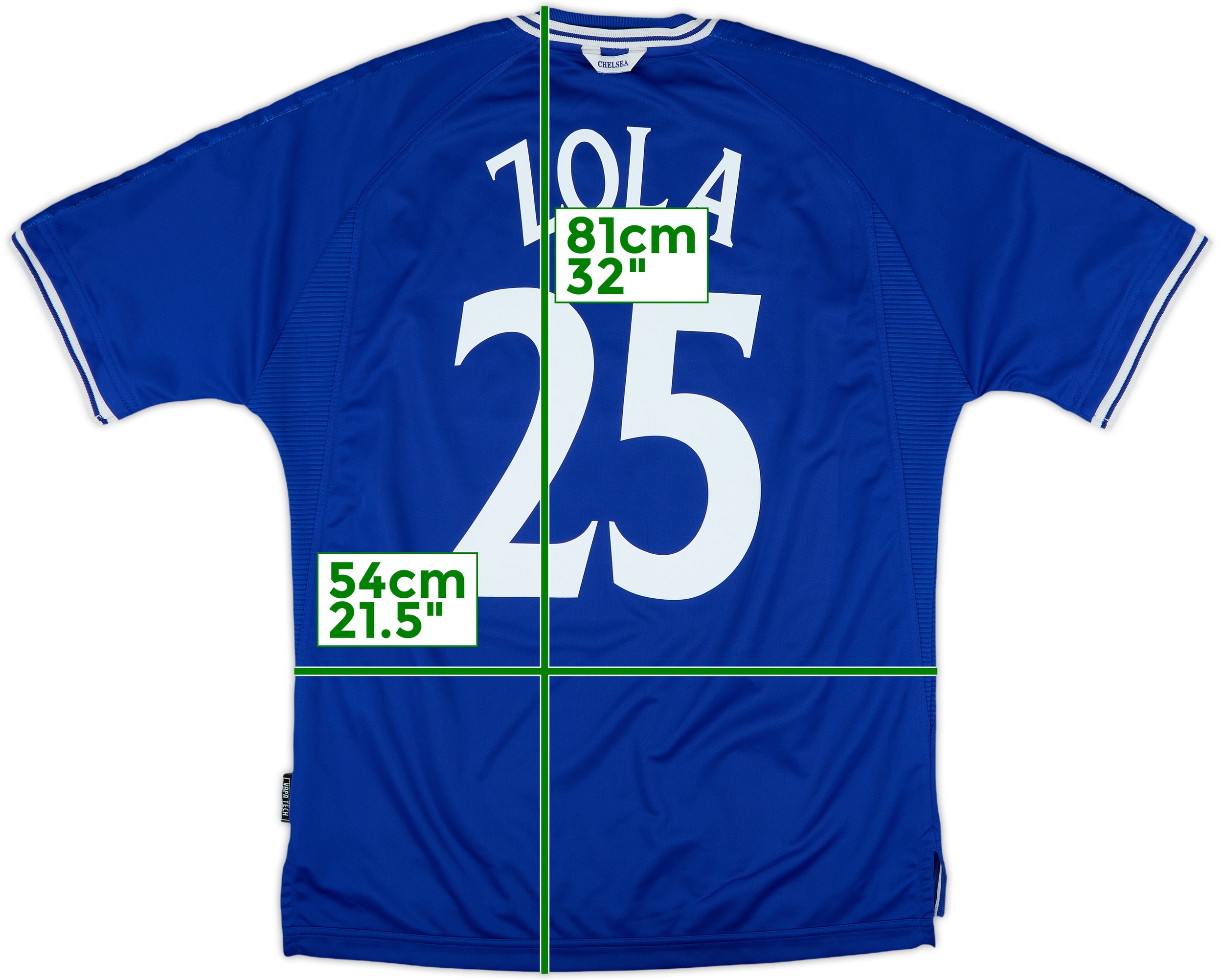 非売品 - #25 Zola Shirt Home Chelsea 1999-01 9/10 (L) - ウェア