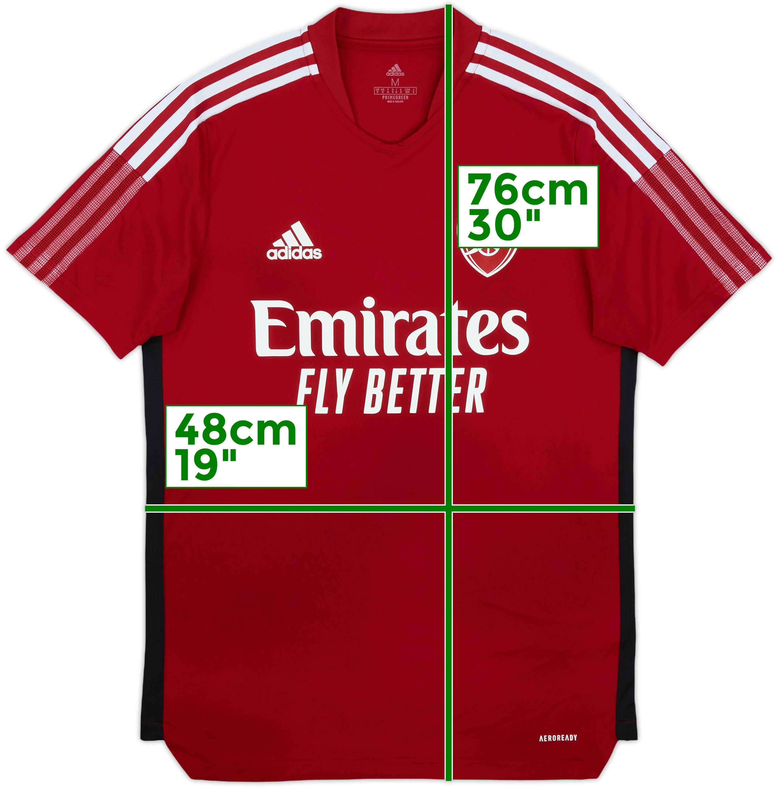 代引き手数料無料 adidas Arsenal 2021-22 Training (M) - 10/10 - Shirt ウェア