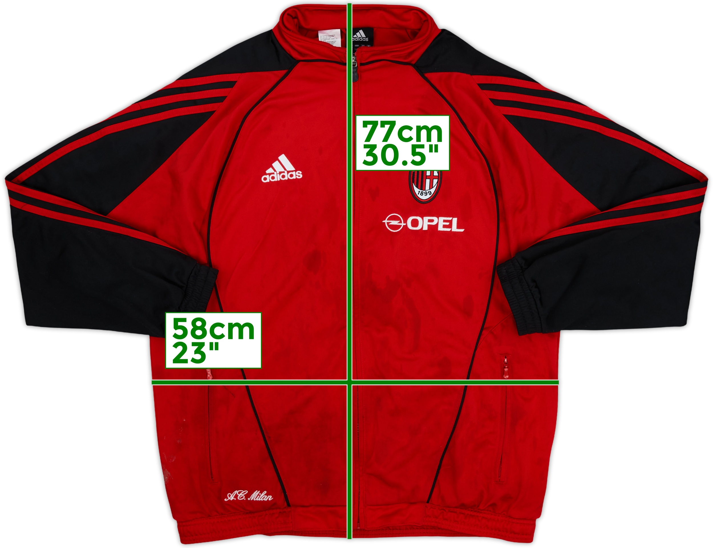 ベッカム　菅田将暉着　08-09 AC MILAN track jacket L 4064535768039-