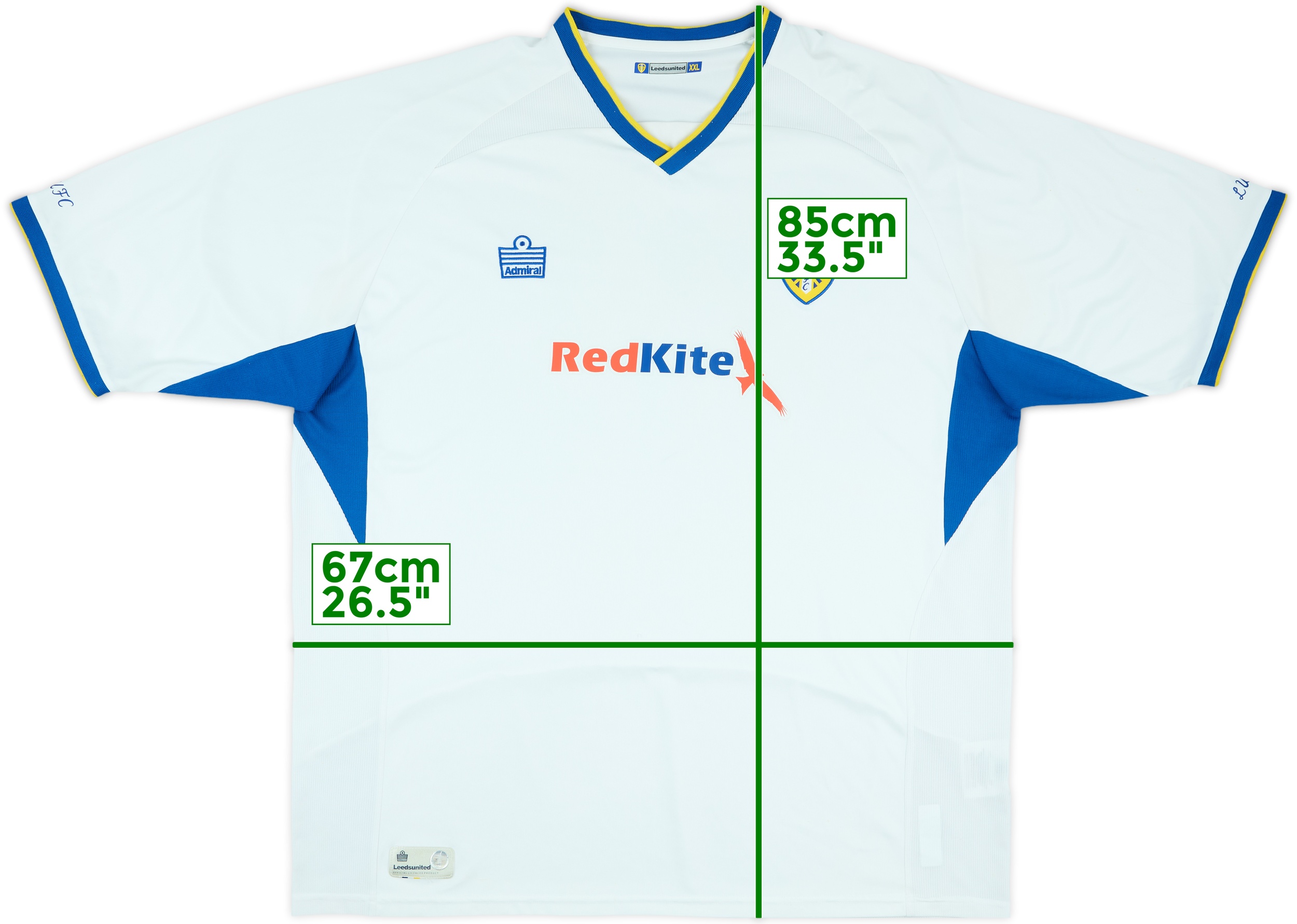【安心発送】 2007-08 (XXL) - 7/10 - Shirt Home United Leeds ウェア