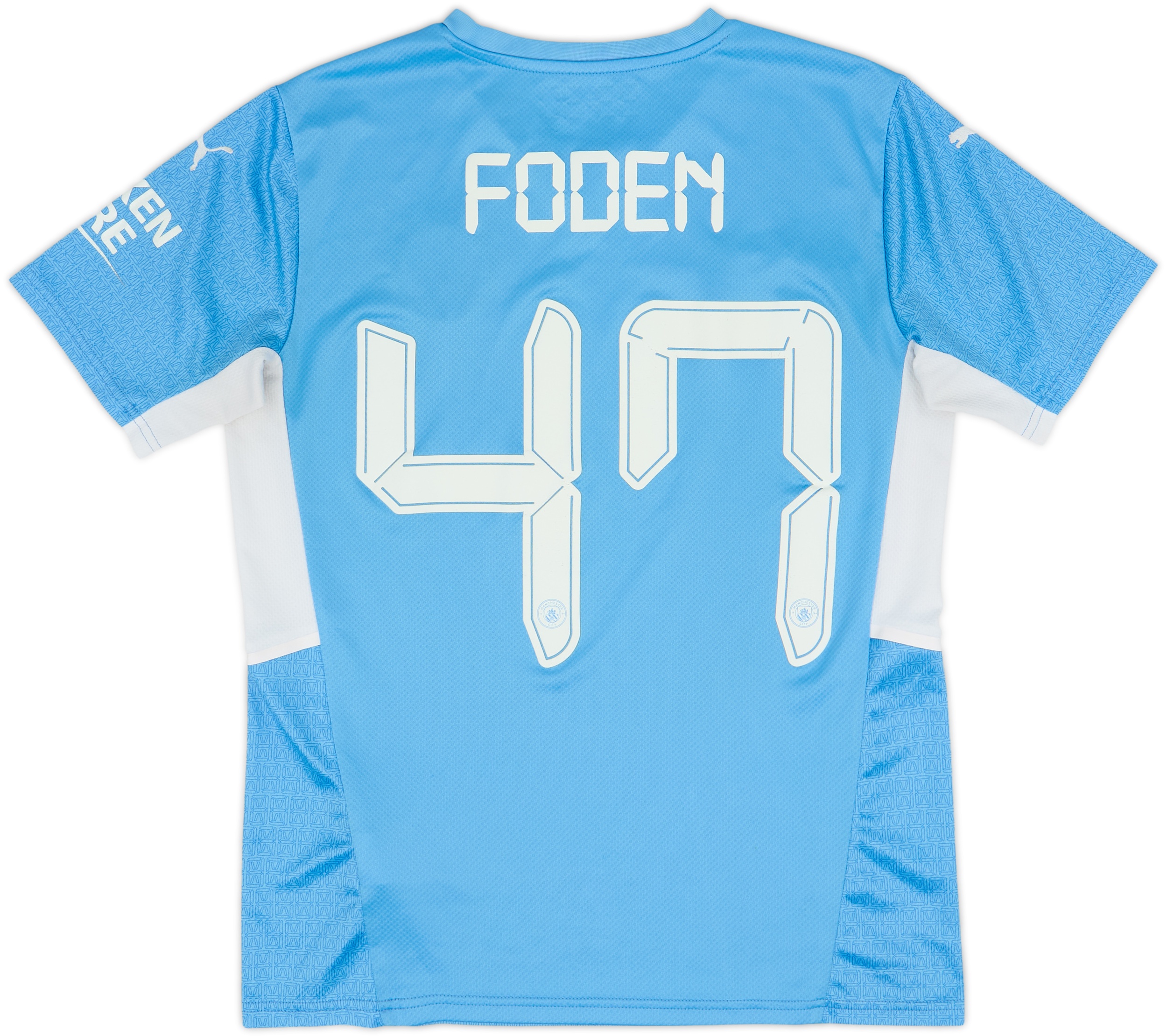 2021-22 Manchester City Home Shirt Foden #47 - 7/10 - (M)
