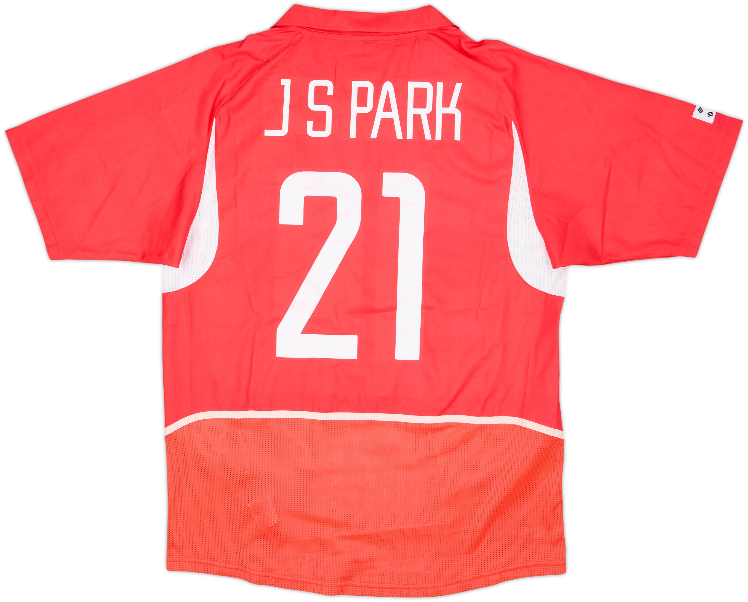2002-03 South Korea Home Shirt J.S. Park #21 - 7/10 - (XL)