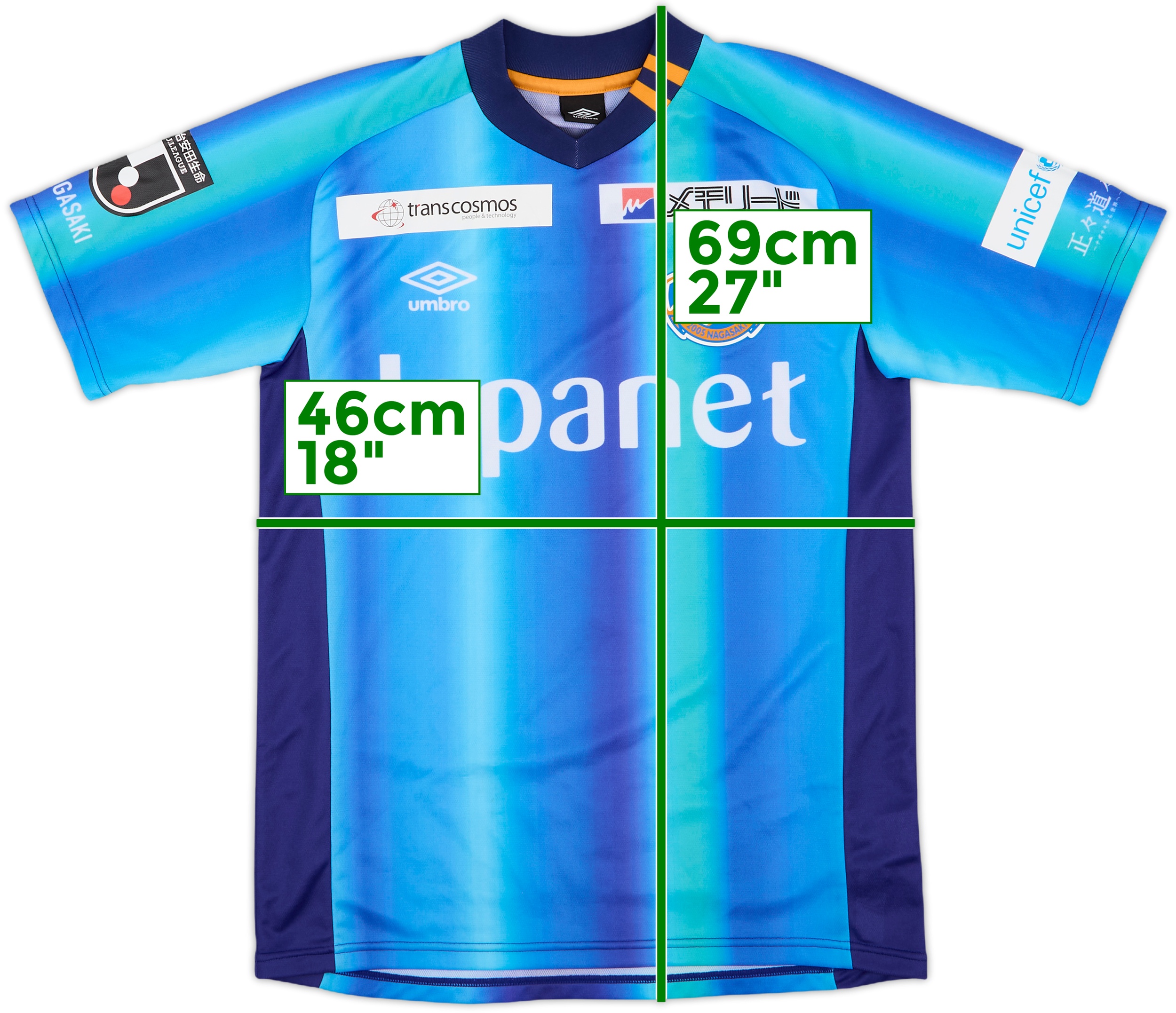 umbro V・VAREN NAGASAKI ウィンドブレーカー ウィンドブレーカージャケット（青）