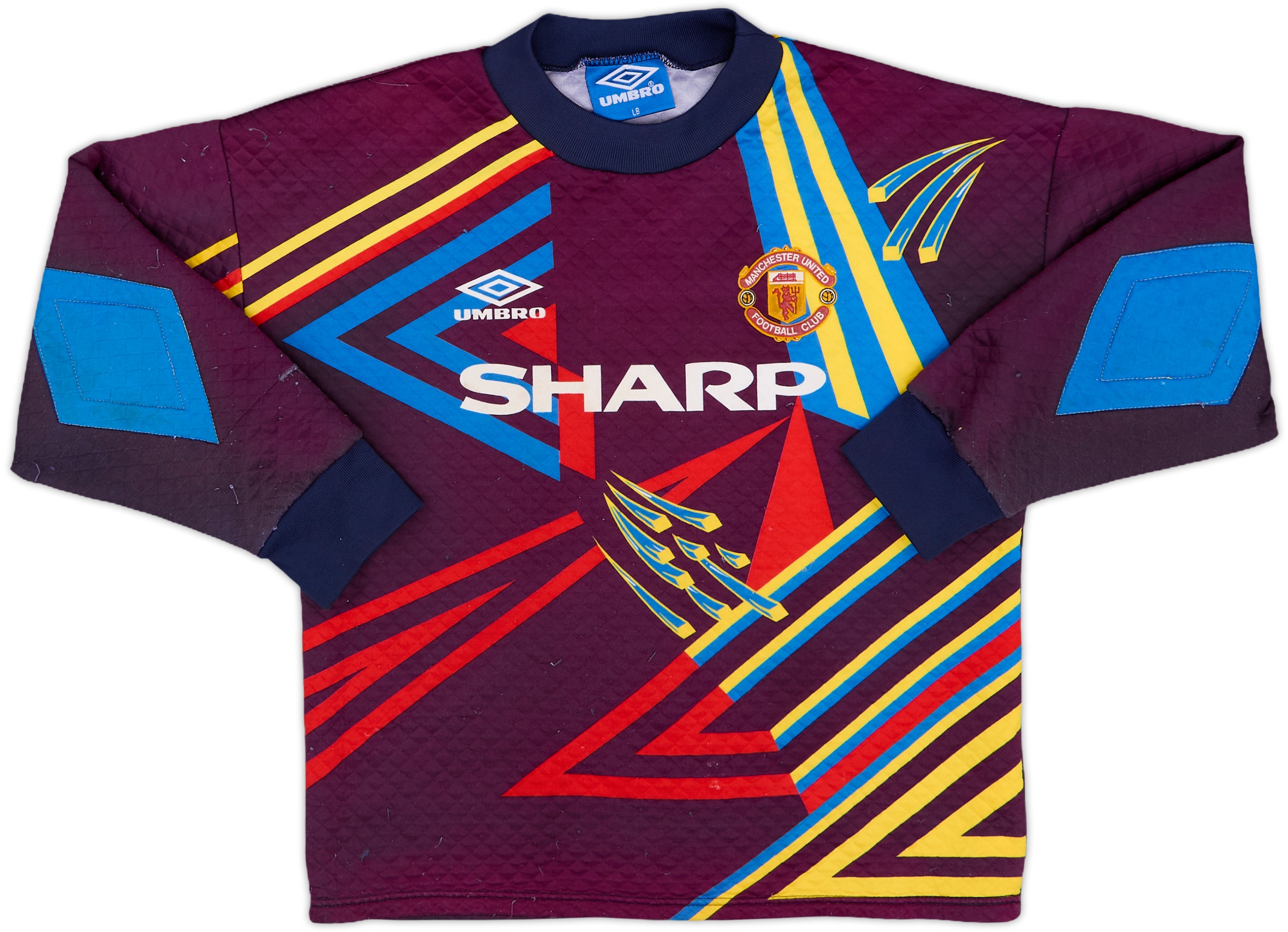 90s UMBRO マンu マンチェスター　サッカー　トレンド　グッドレギュラー 正規90s Umbroマンチェスターユナイテッド trainingスウェット