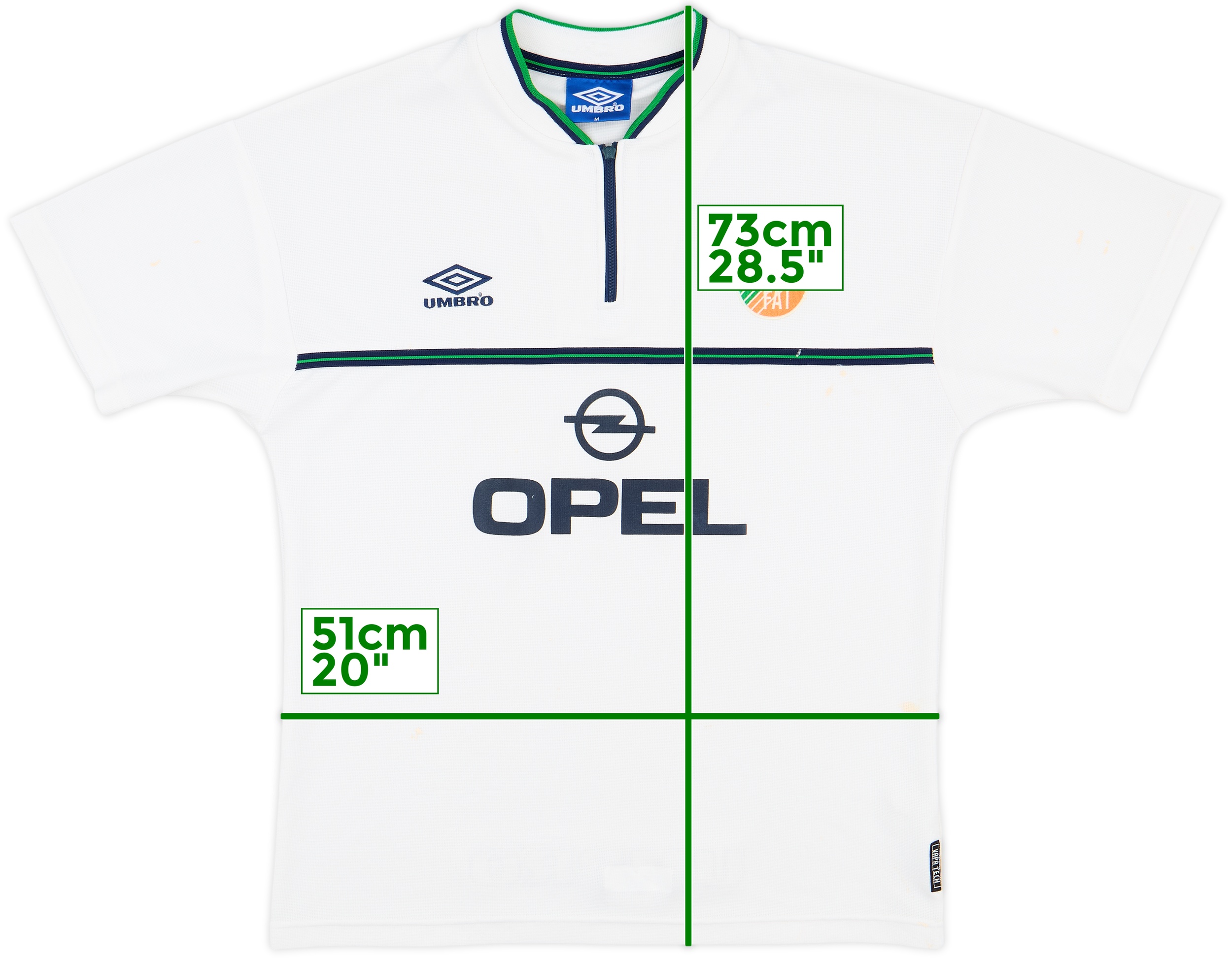 ウェア 00's UMBRO Soccer Ireland Game Shirt 1998-00-ireland-umbro-home-shi
