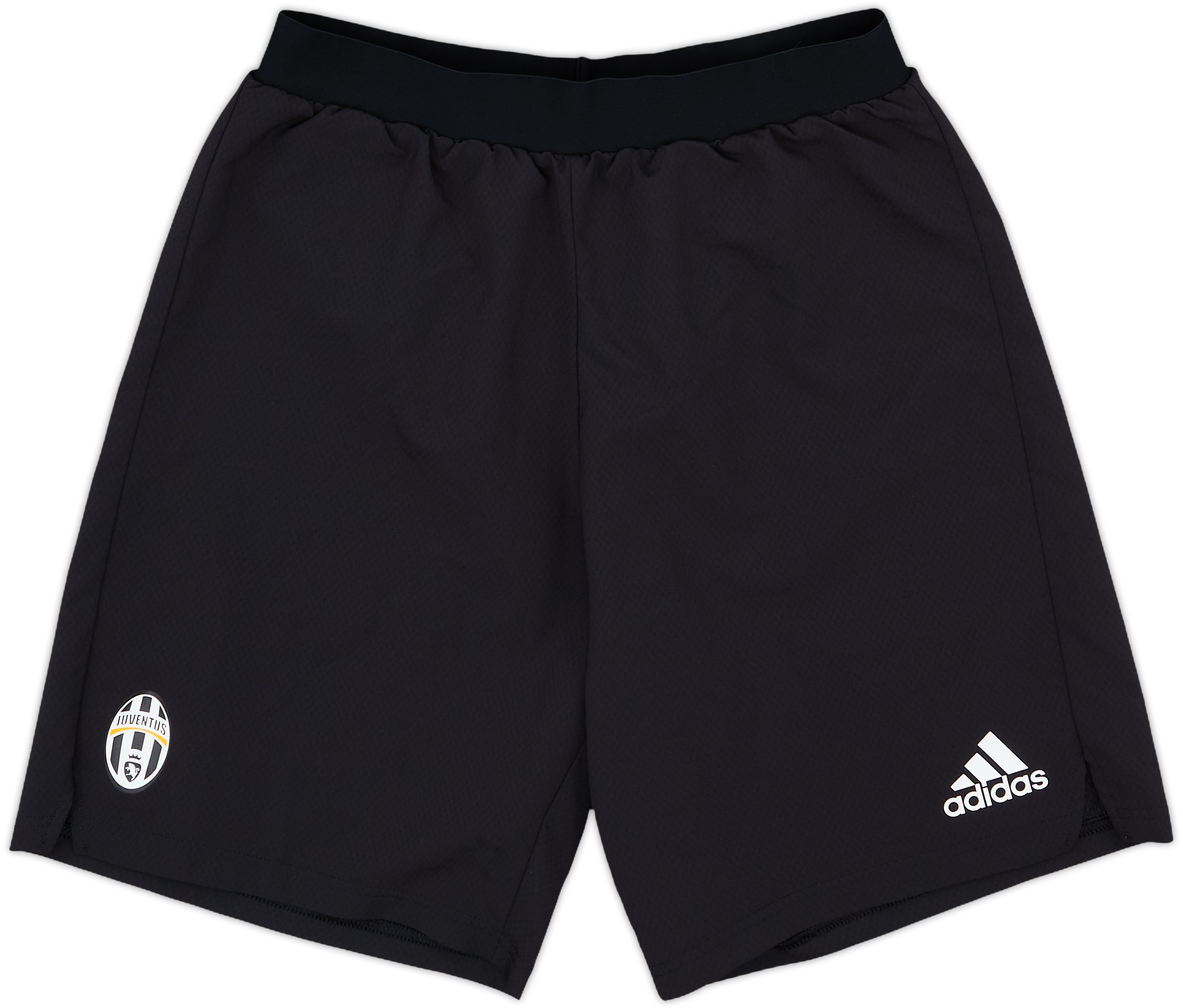 Juventus サッカージャージ 黒白ストライプ 2015-16 Juventus adidas CL Training Shorts - 9/10 - (S)