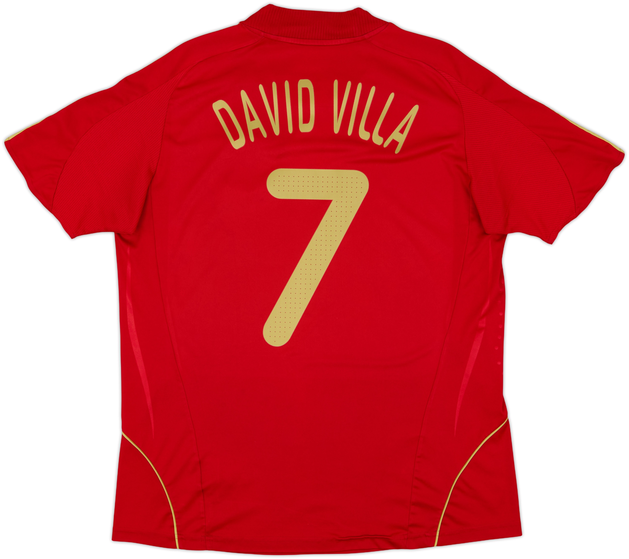 2007-09 Spain Home Shirt David Villa #7 - 5/10 - (XL)