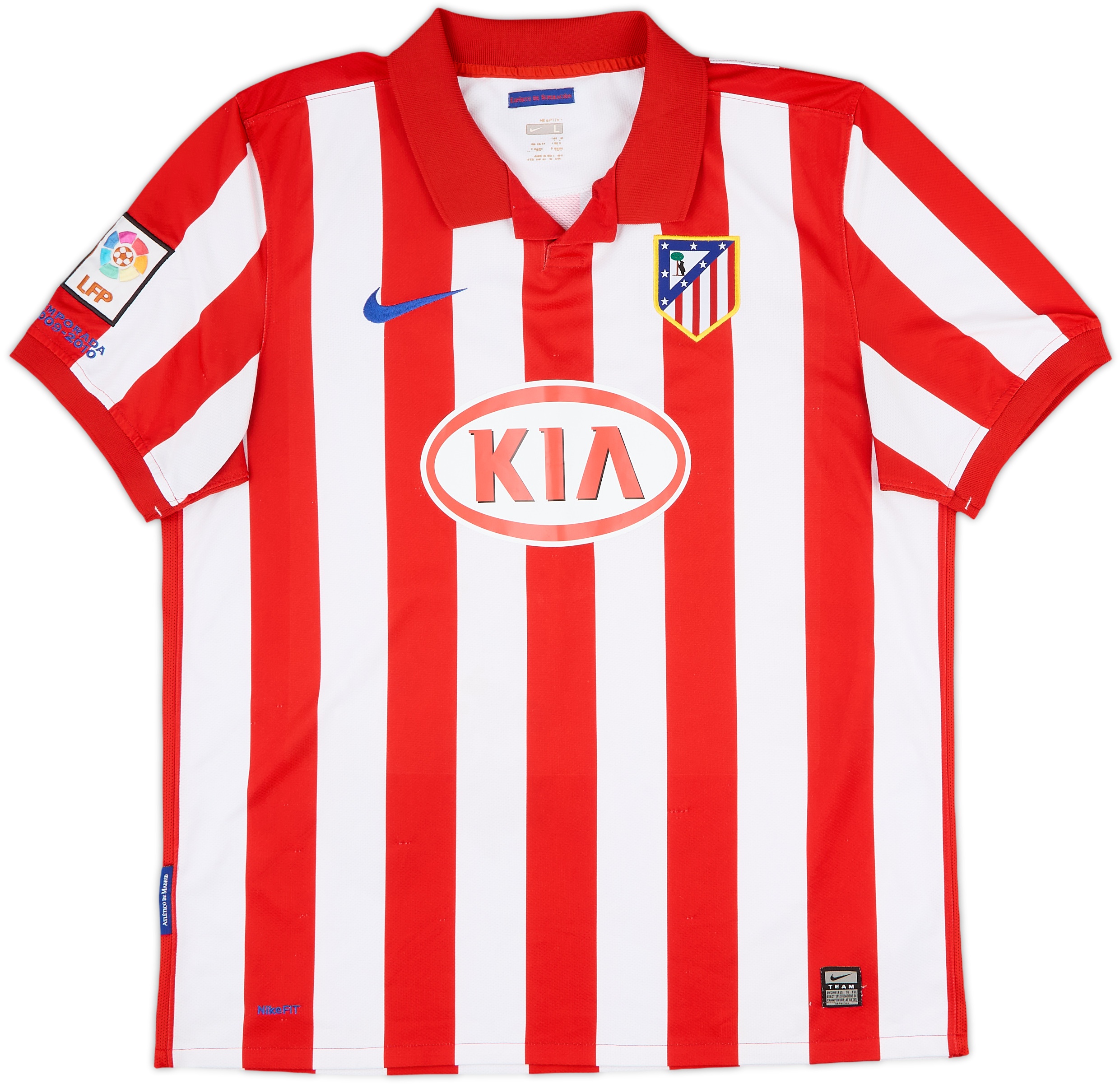 アトレティコ・マドリード KUN AGÜERO 10 シャツ 2010-11 Atletico Madrid Player Issue Away L/S Shirt Kun