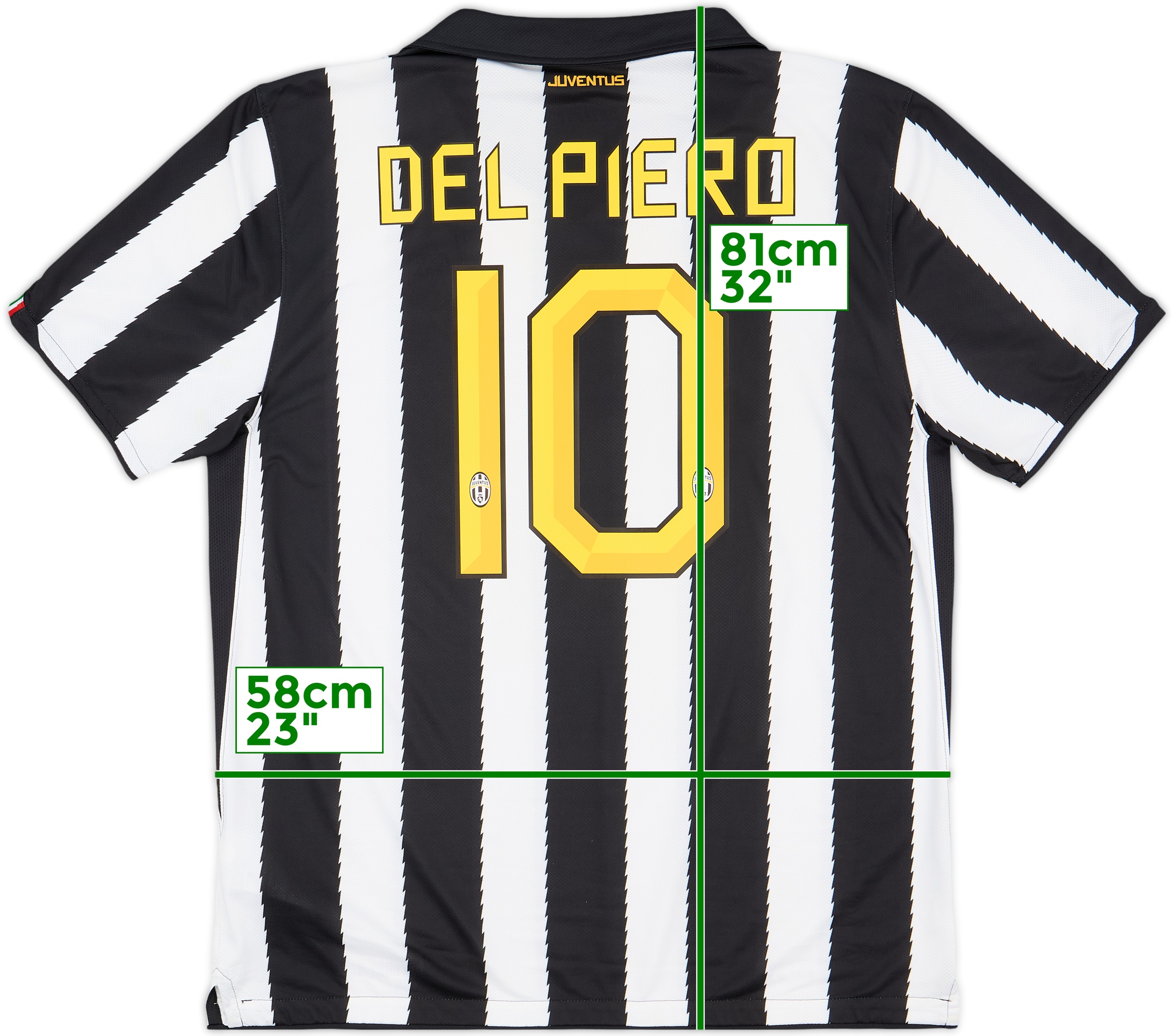 Juventus DEL PIERO 10 ジャージ Del Piero 10 L Juventus 2001 02 Home Maglia Jersey Football