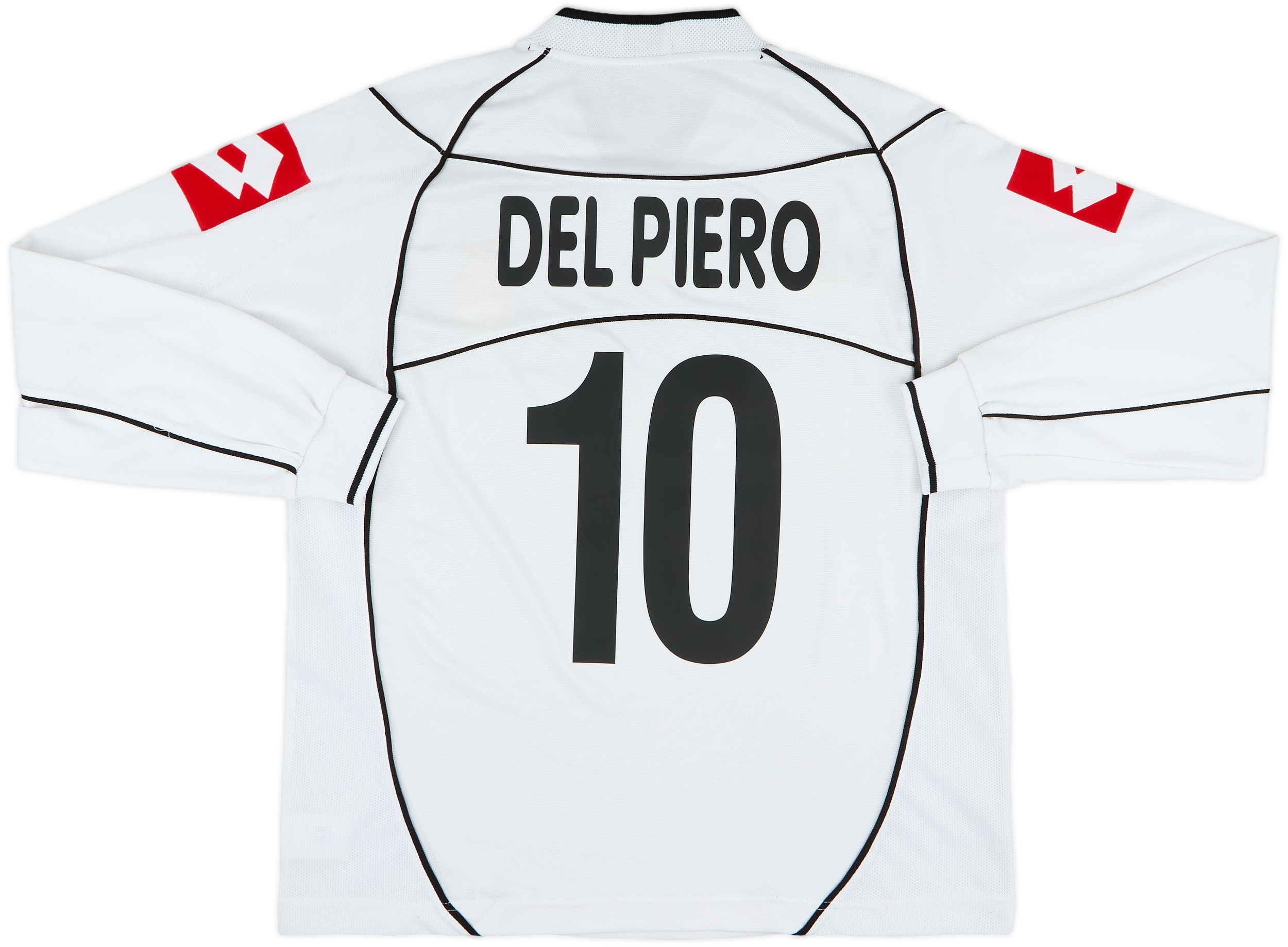 2002-03 Juventus Away L/S Shirt Del Piero #10 - 8/10 - (L)