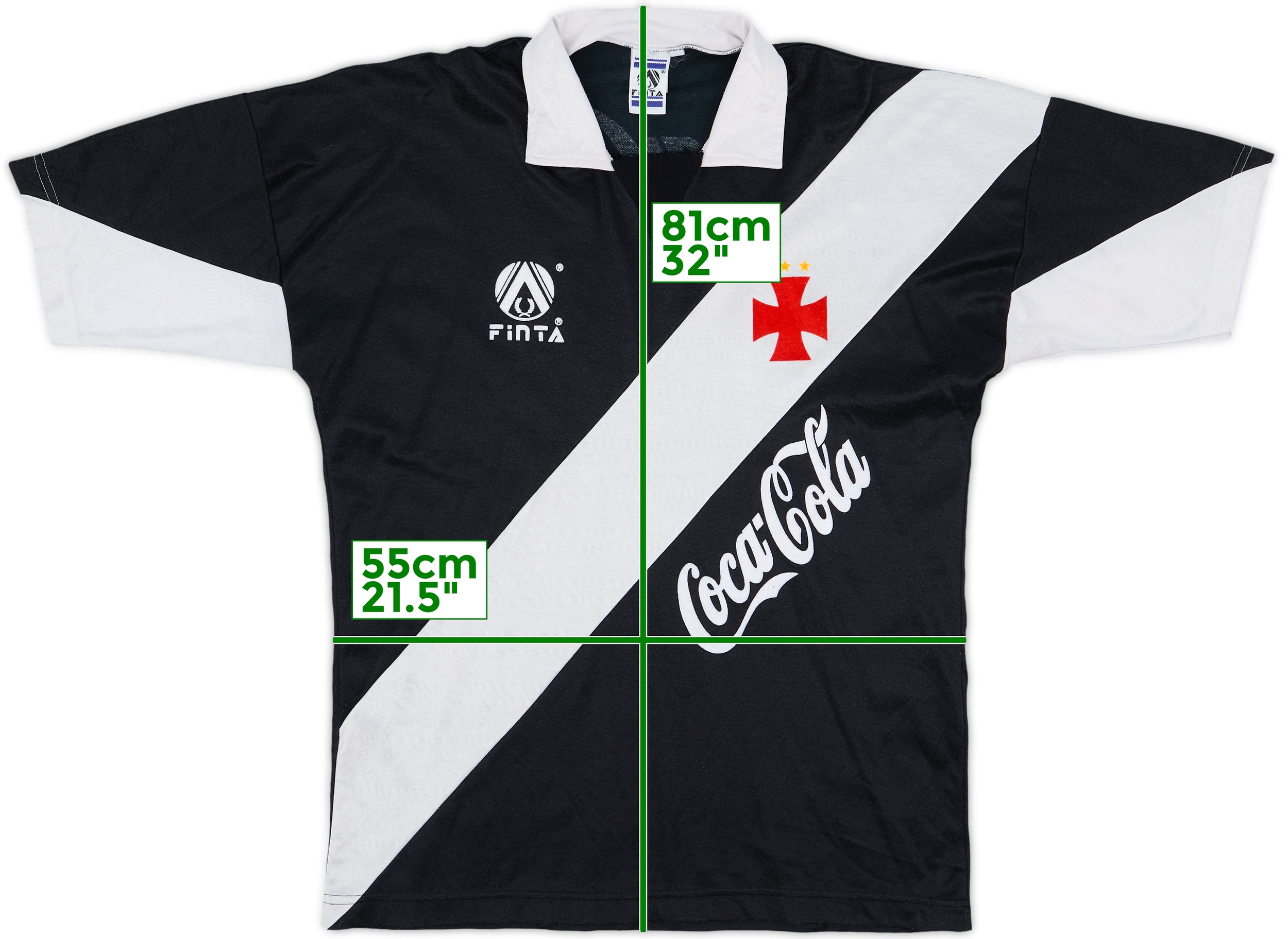 記念グッズ Vasco da gama Brand Finta 1990-92 Vasco da Gama Home Shirt - 8/10 - (L)