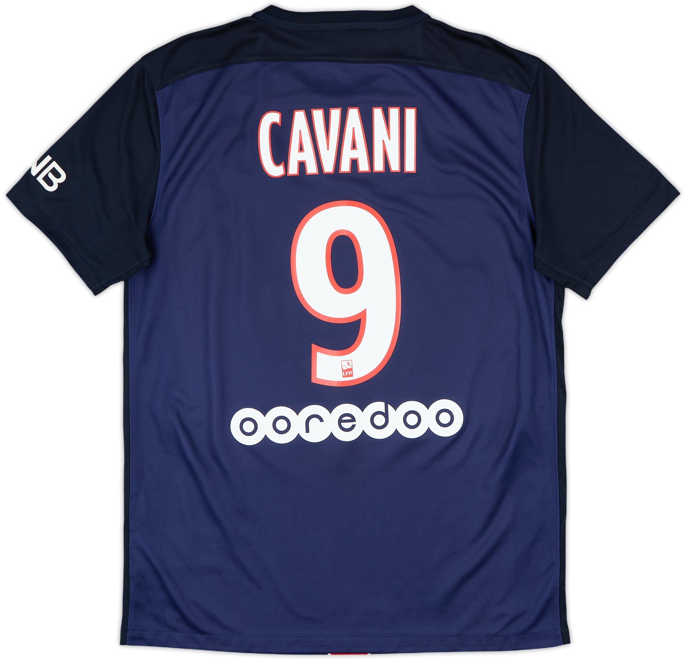2015-16 Paris Saint-Germain Home Shirt Cavani #9 - 8/10 - (M)