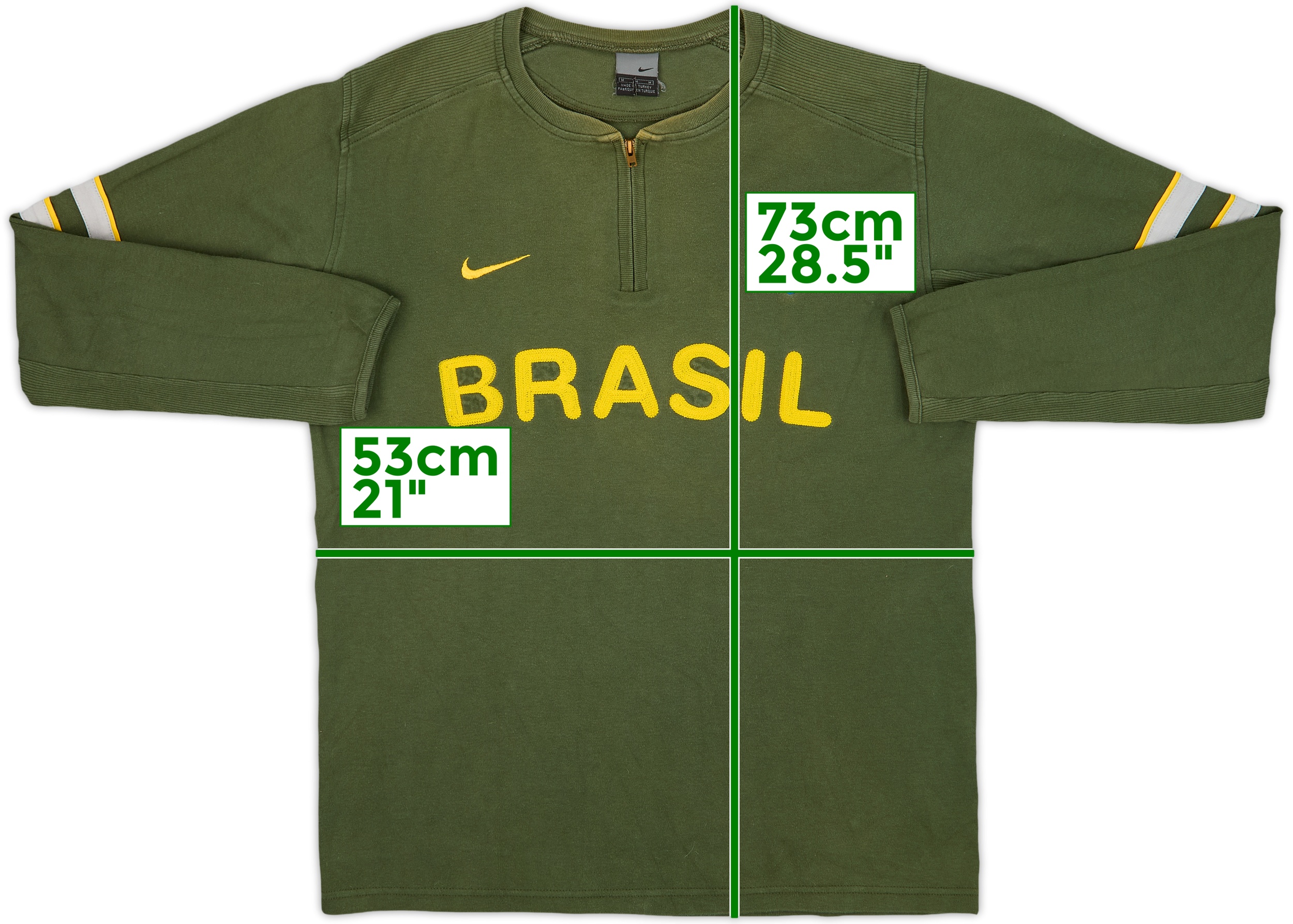 ウェア Brazil Nike 2002/2004 zip sweat 00s 110725596791-