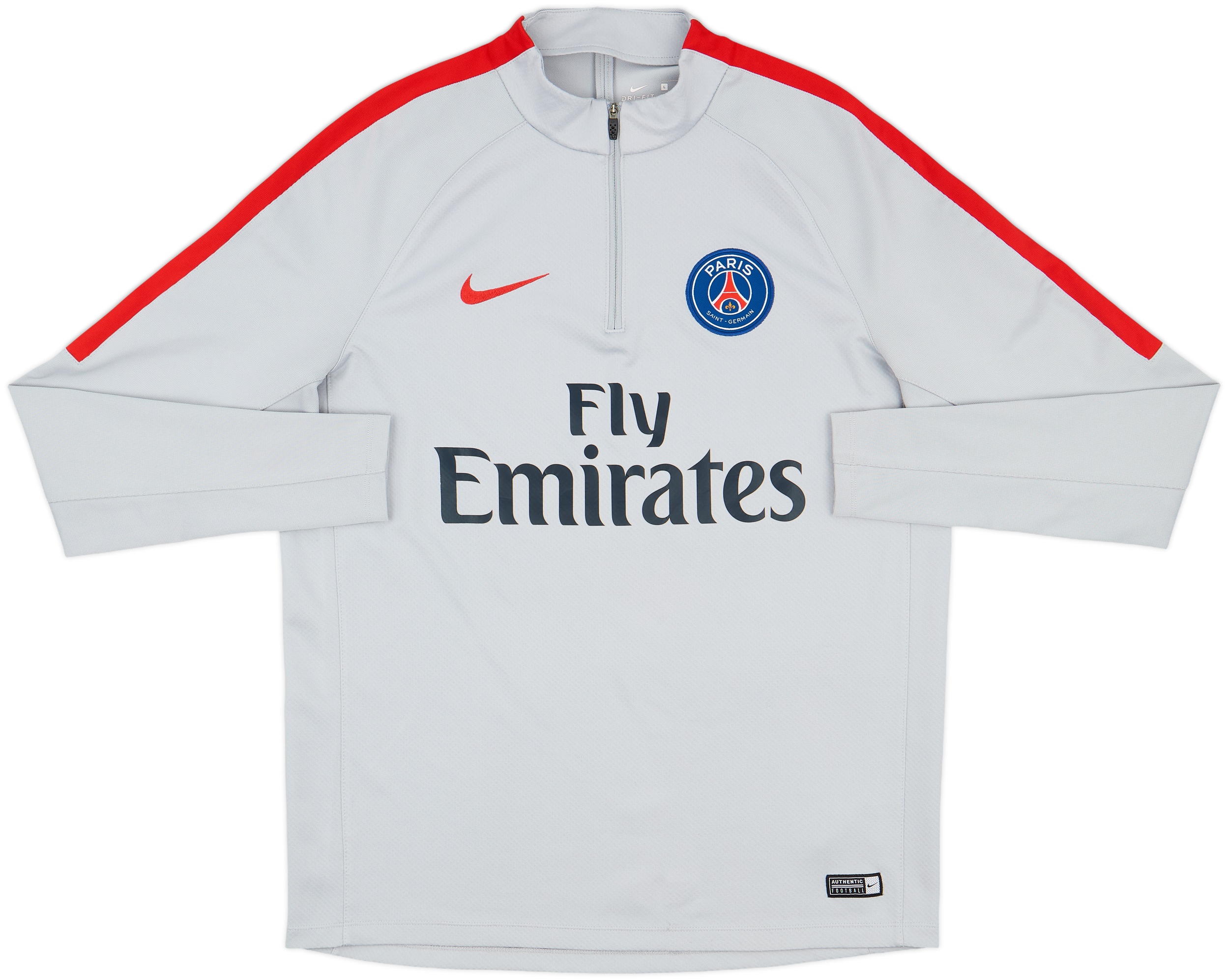 2016-17 Paris Saint-Germain Nike 1/4 Zip Training Top - 8/10