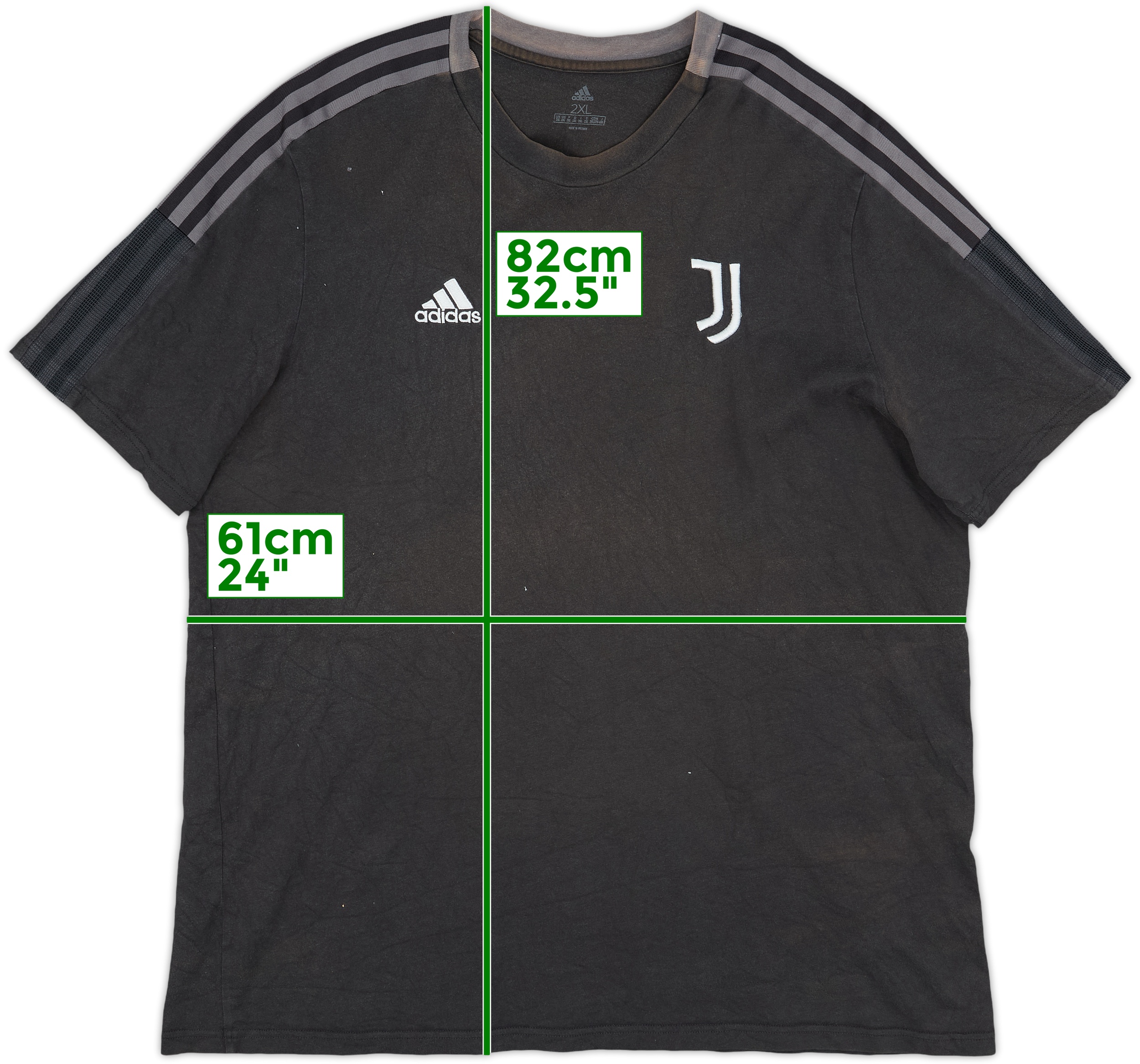 2021-22 Juventus adidas Cotton Tee - 8/10 - (XXL)