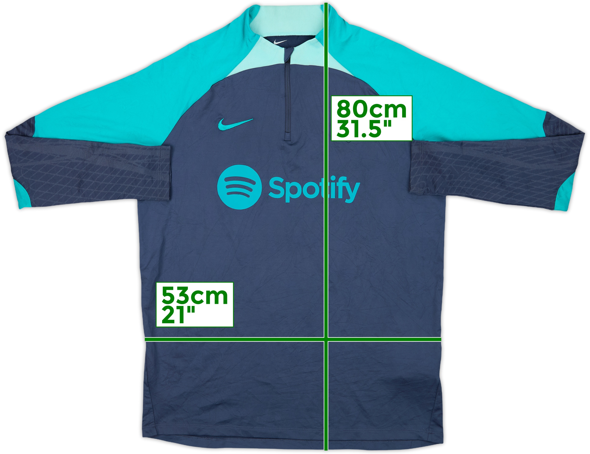 2023-24 Barcelona Nike 1/4 Zip Drill Top - 8/10 - (L)