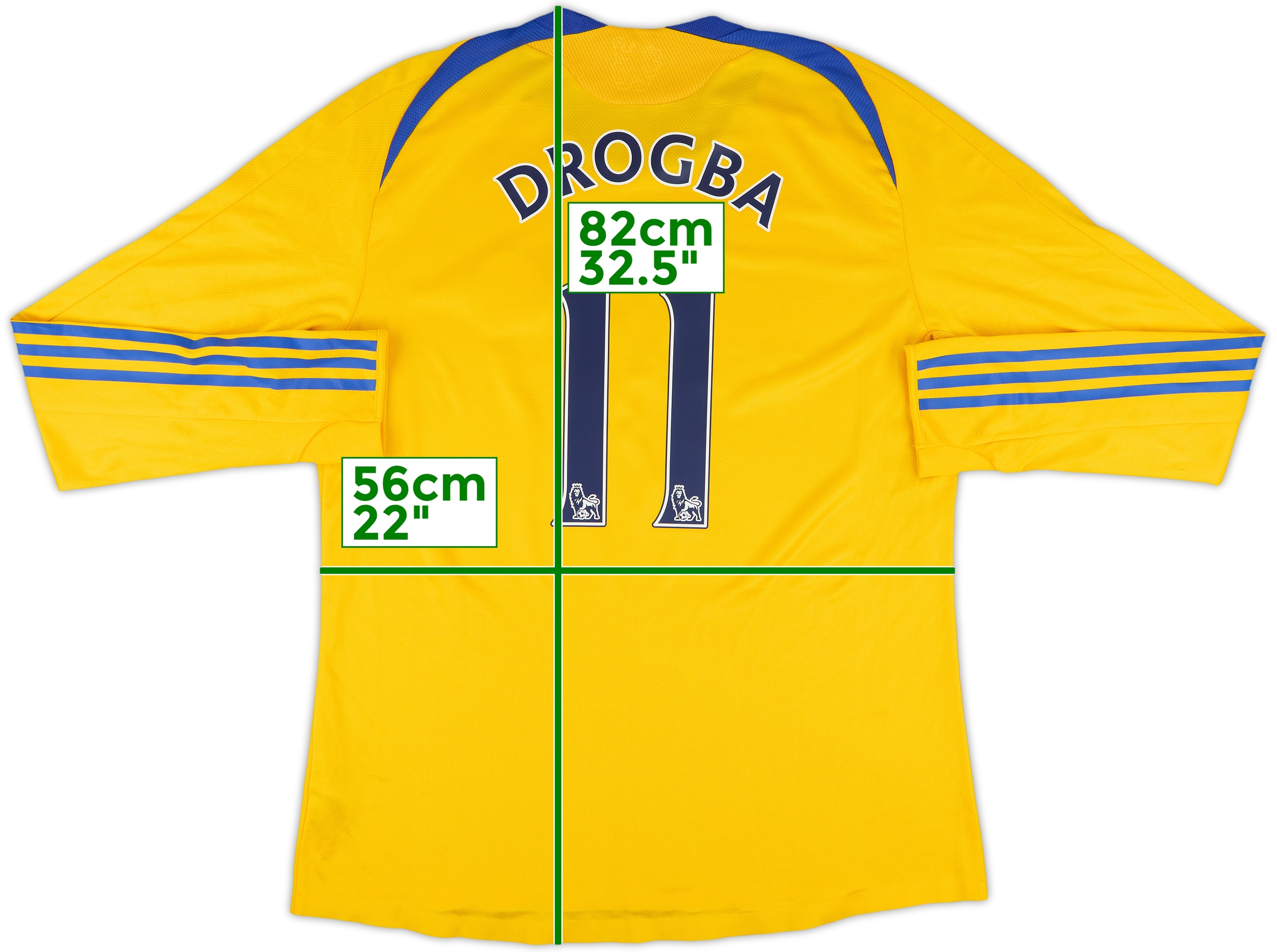 ガラタサライ DROGBA 11 2010-11 Chelsea Third Shirt Drogba #11 (XL)
