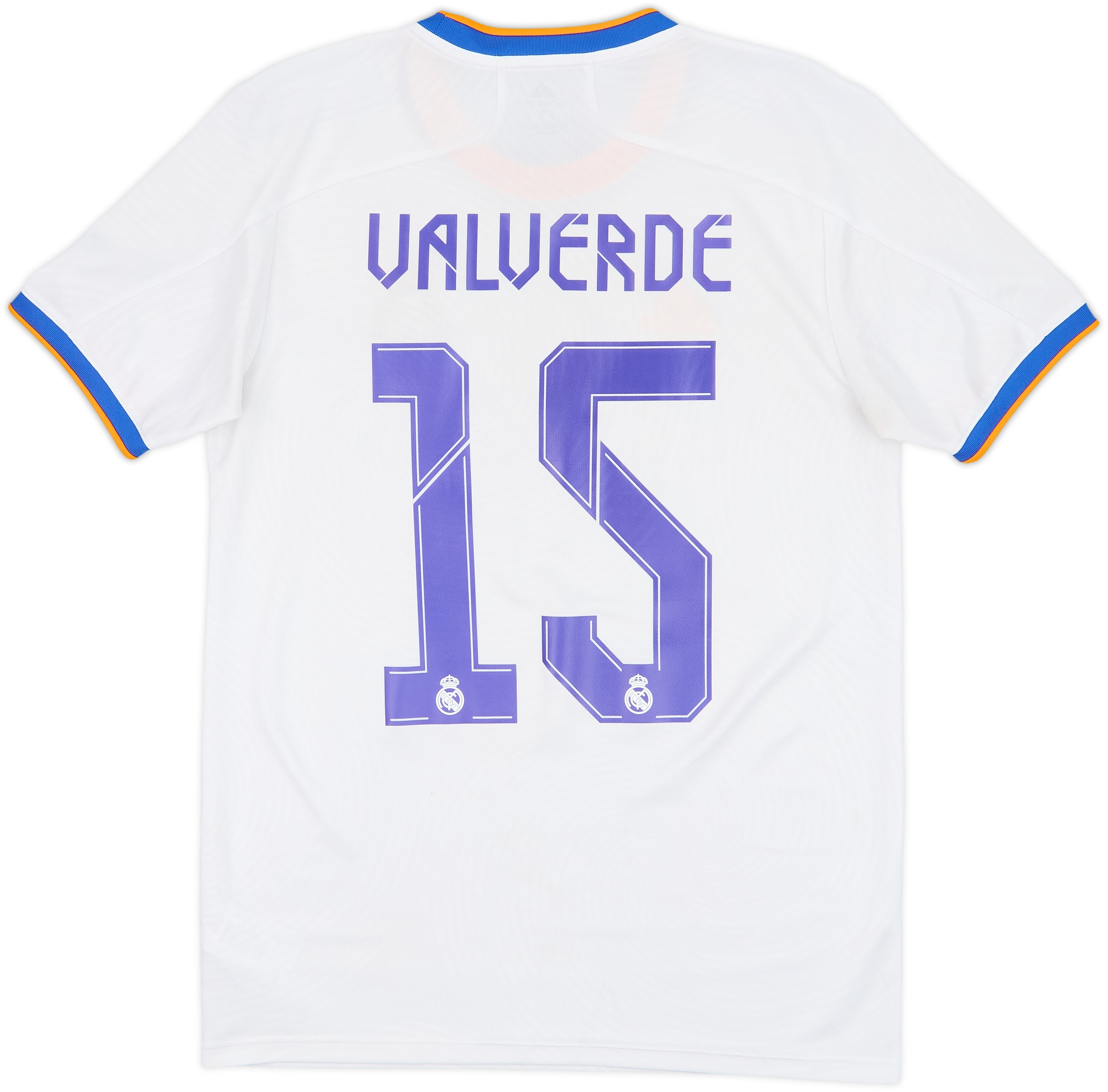 2021-22 Real Madrid Home Shirt Valverde #15 - 7/10 - (S)