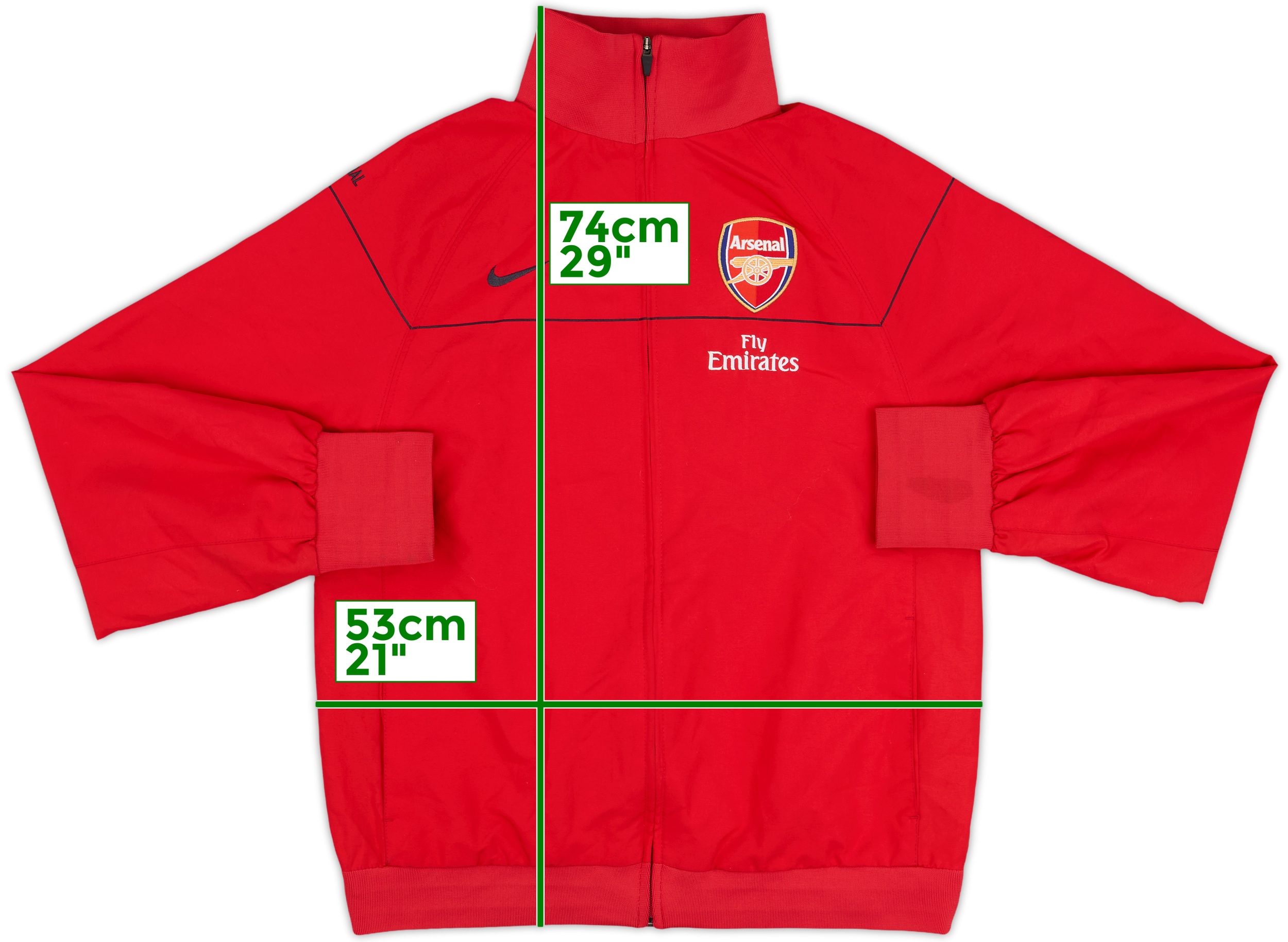 ウェア NIKE Arsenal M 2008-09 Arsenal Nike Track Jacket - 8/10 - (M)