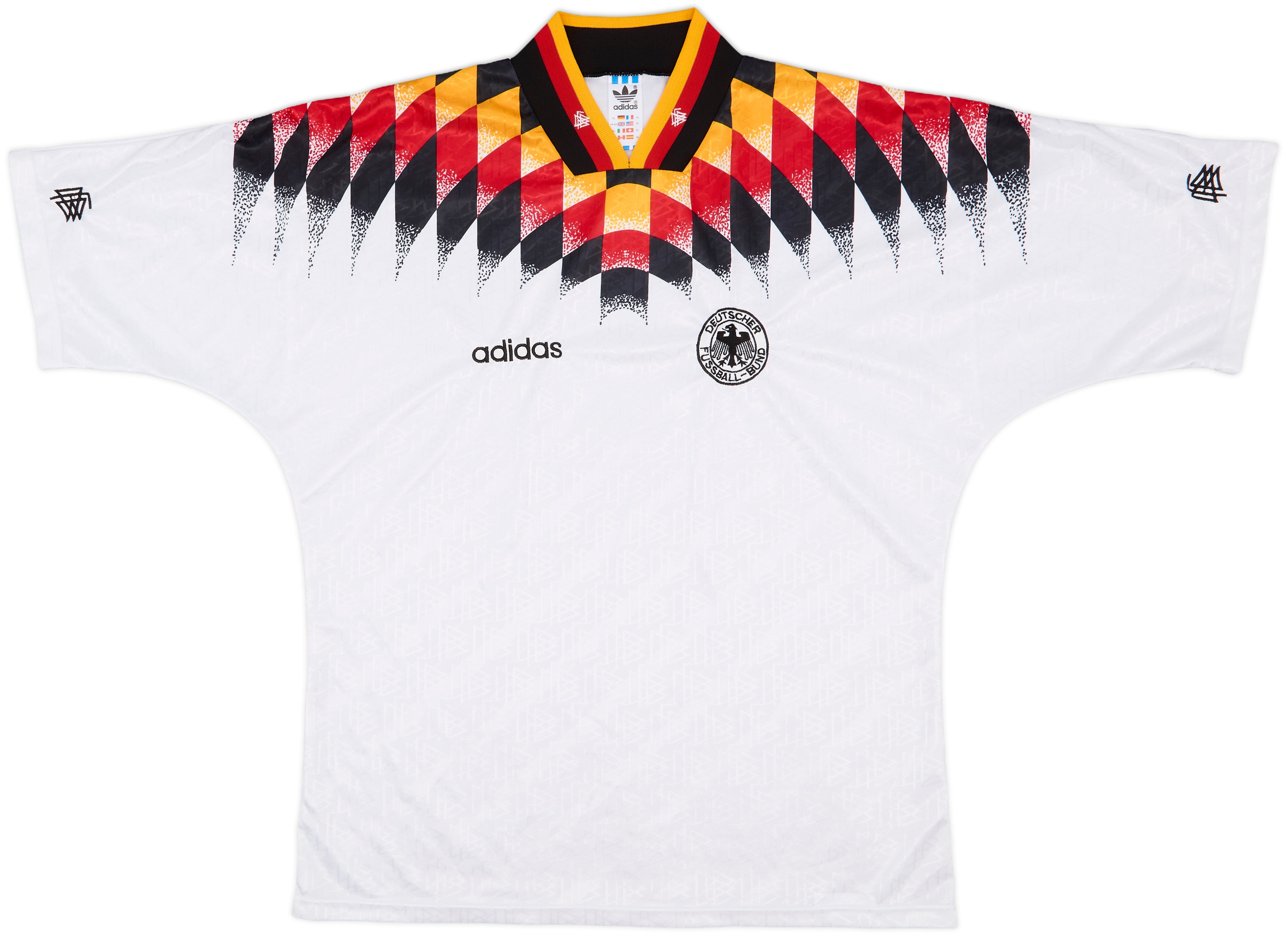 adidas - ドイツ代表1994ホームレプリカユニフォーム #18クリンスマン サイン入り adidas - ドイツ代表1994ホームレプリカユニフォーム #18