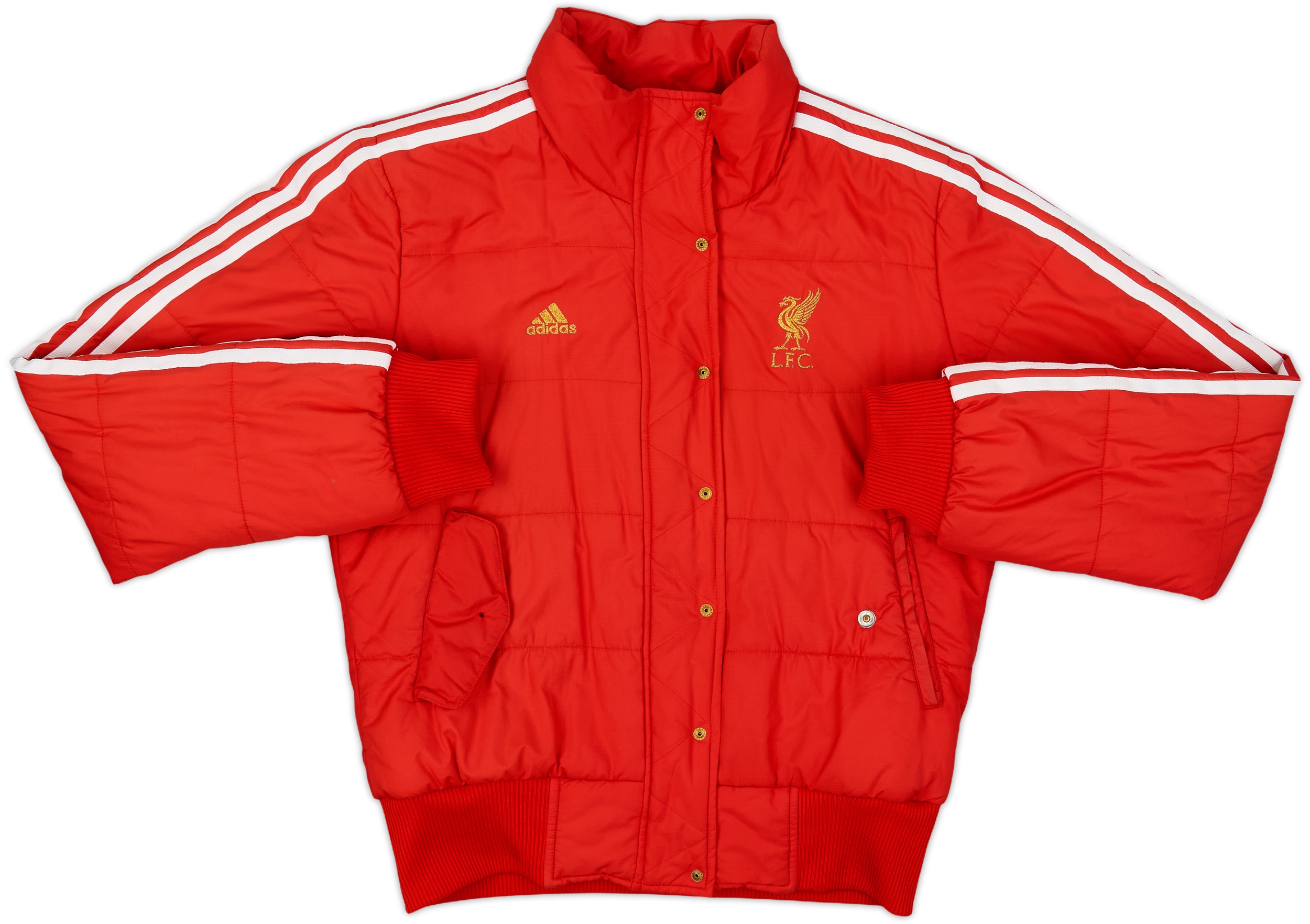 adidas ジャージ　Liverpool football club 2008-09 Liverpool adidas 1/4 Zip Hooded Drill Top - 7/10 - (L)