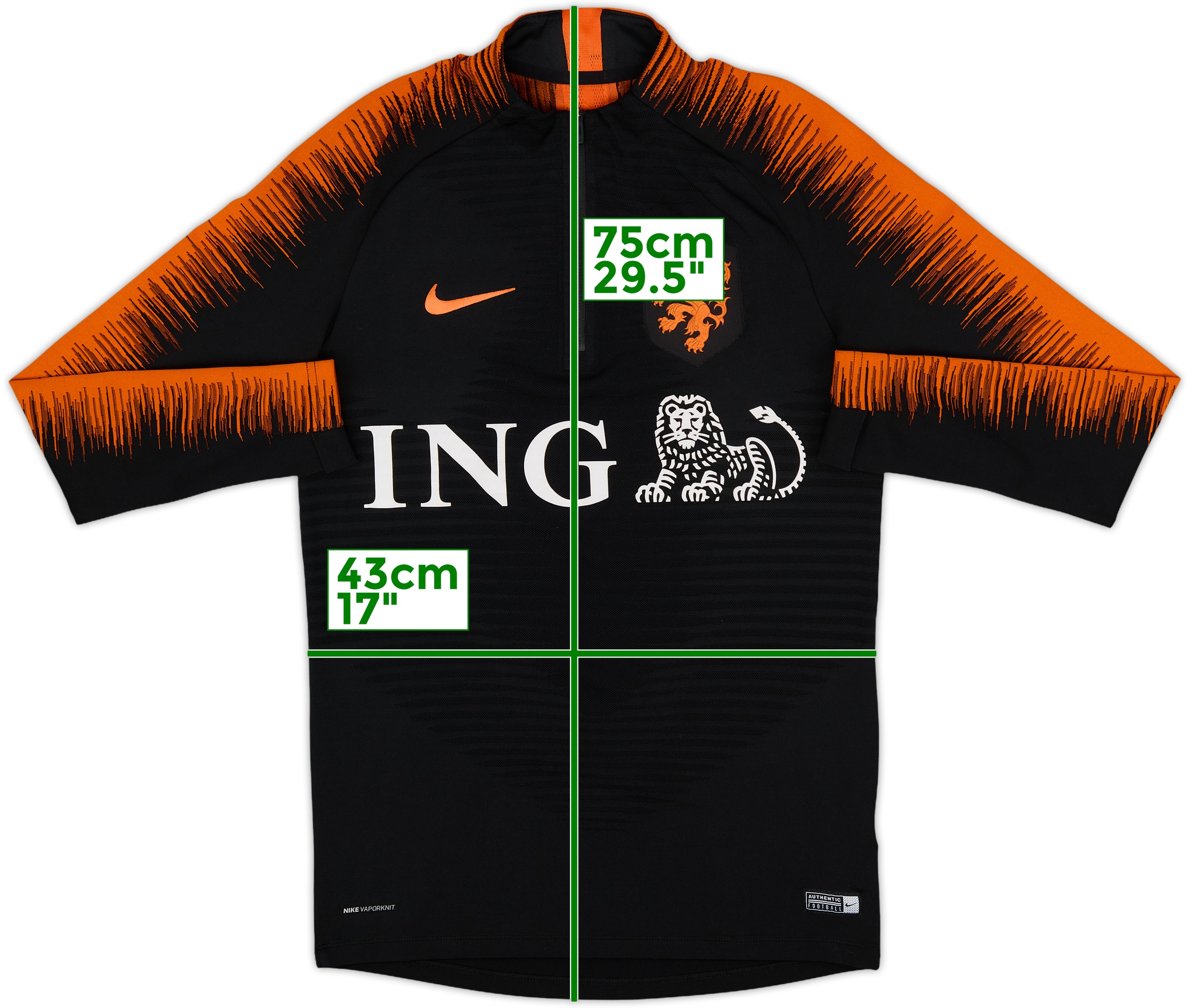 ウェア NIKE football Netherlands Jersey 2018-19 Netherlands Nike Player Issue 1/4 Zip Drill Top - 8