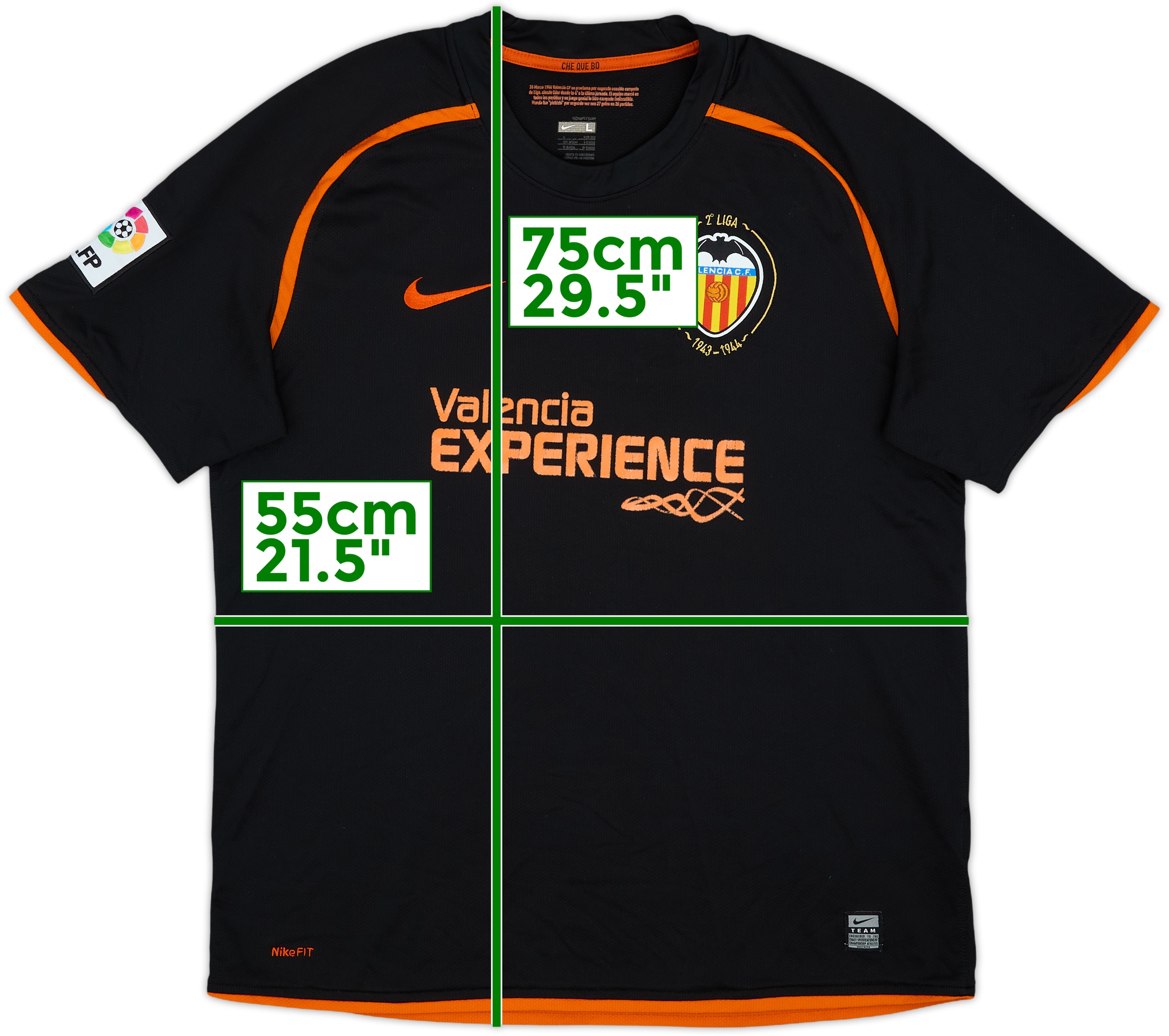 2008-09 Valencia Away Shirt - 8/10 - (L)