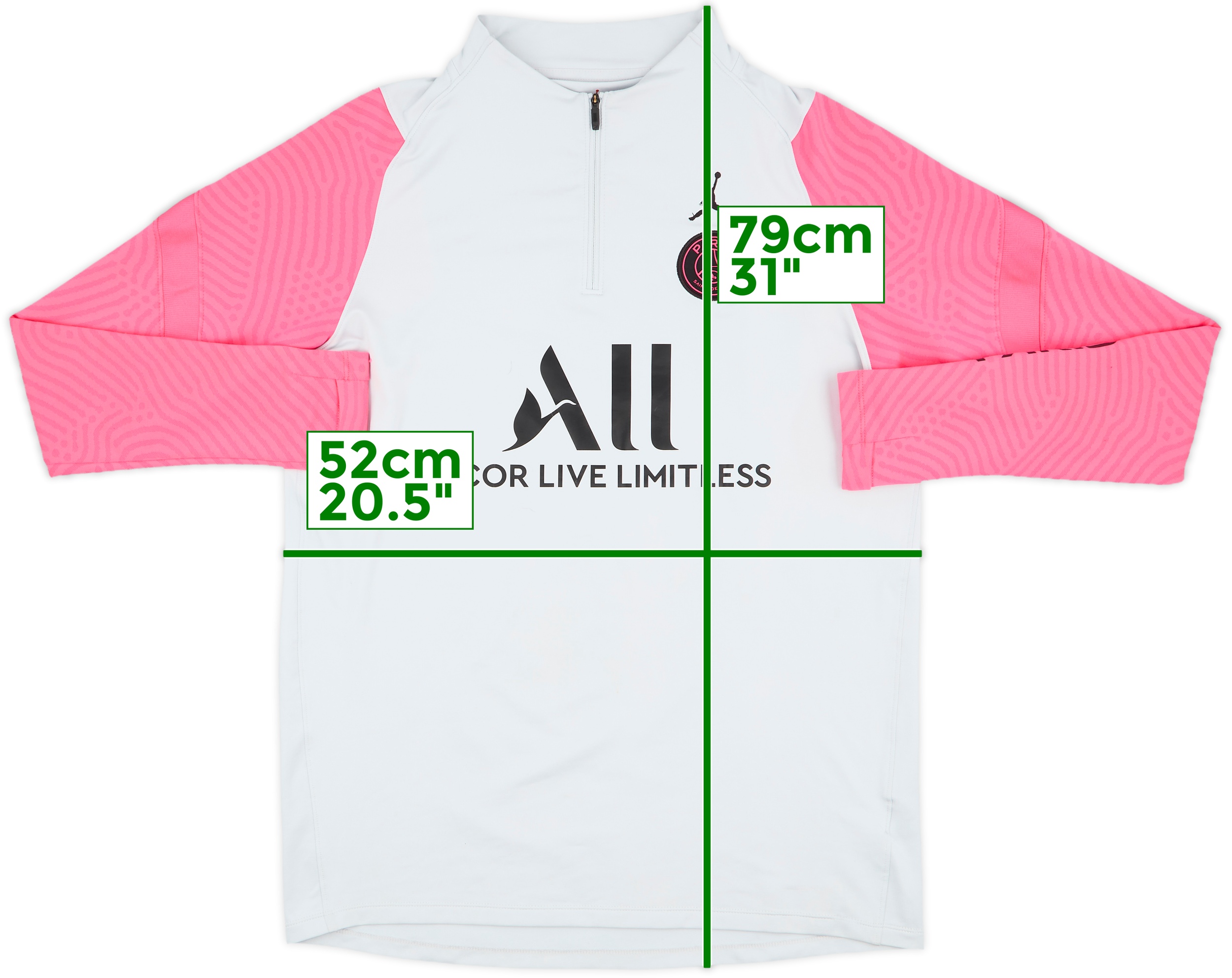 PSG XXL セットアップ 2020-21 Paris Saint-Germain x Air Jordan 1/4 Zip Training