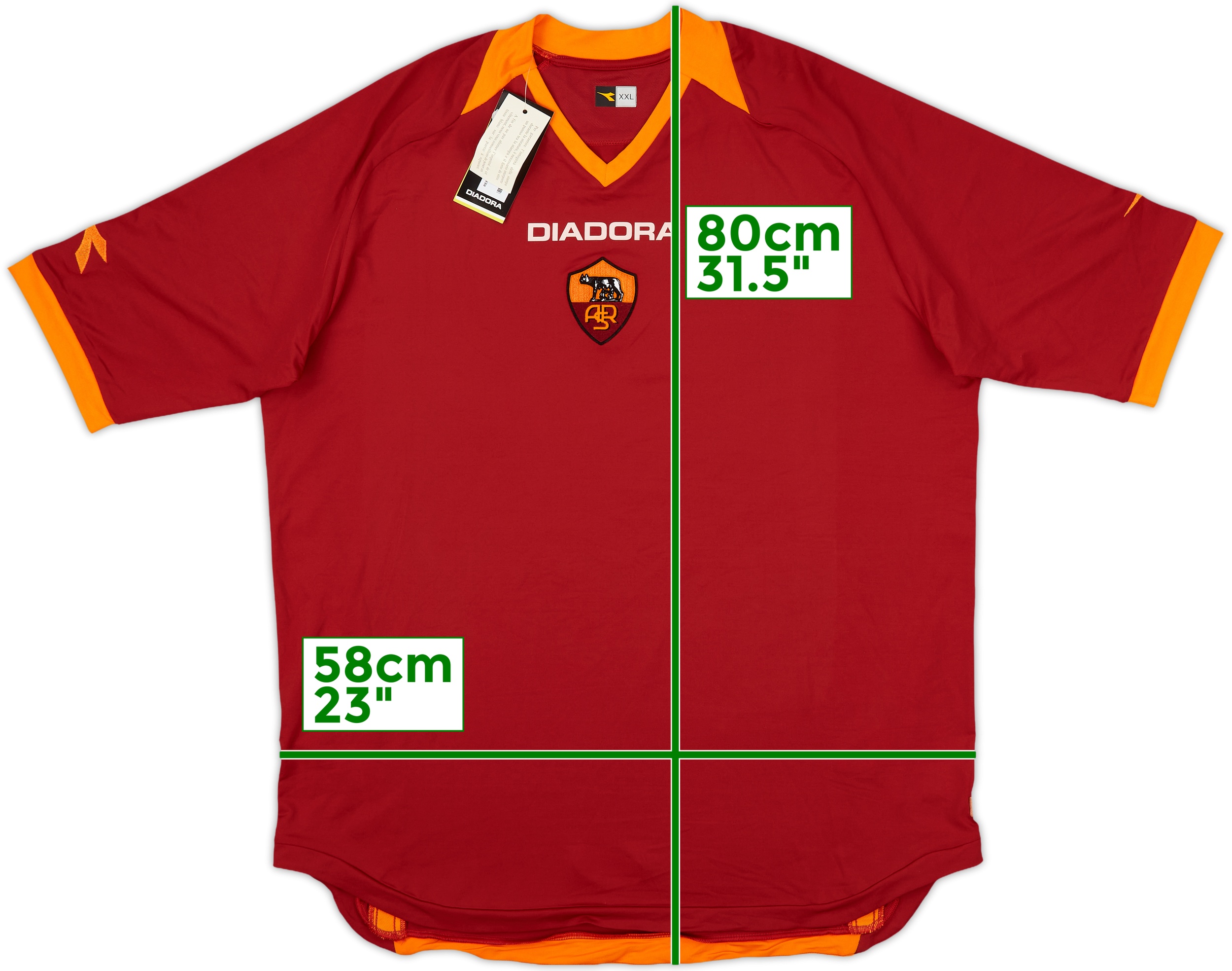 f*m様 1999-00 diadora Roma Home Shirt 中田在 11102341240-