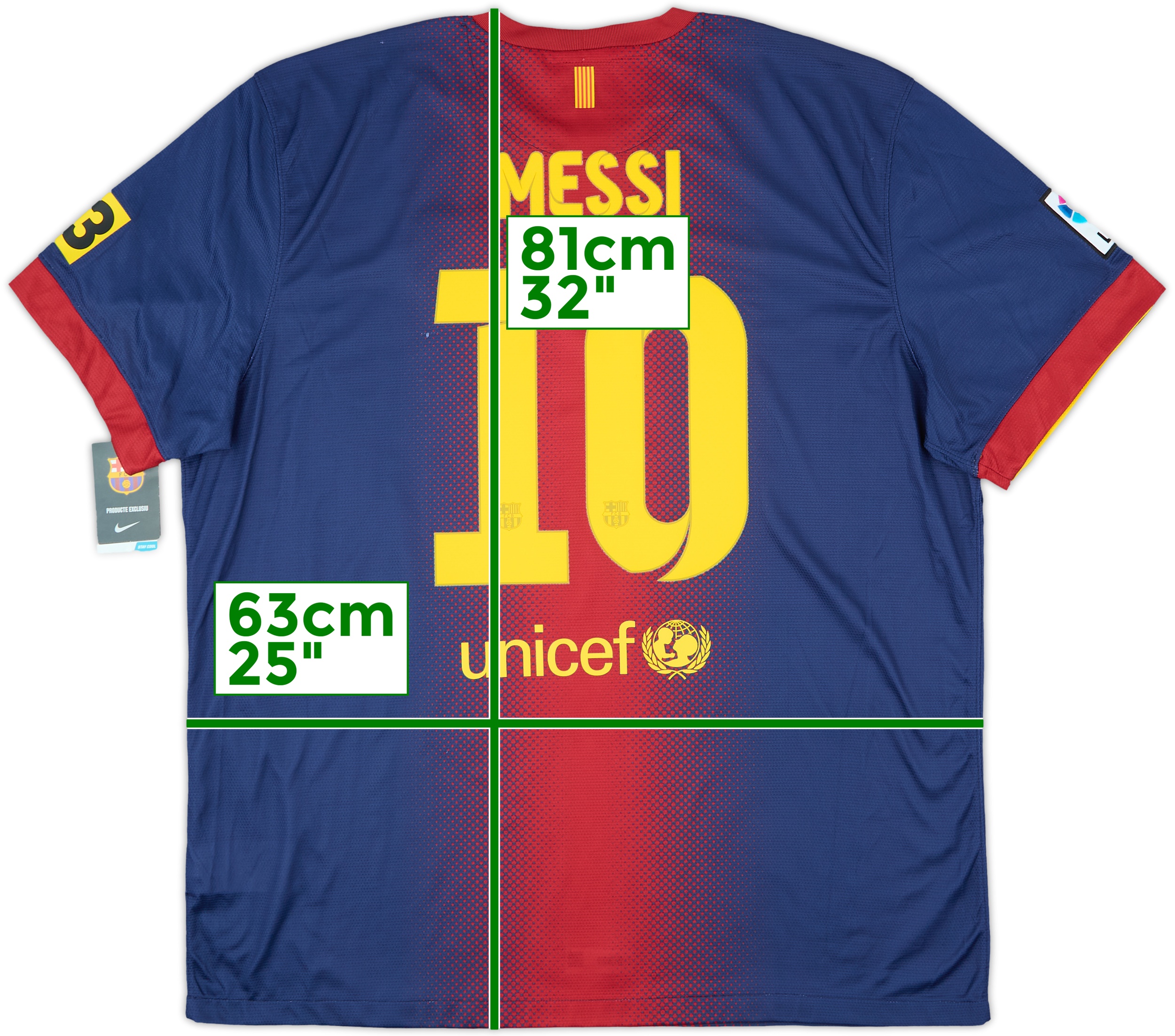 2012/13【AUTHENTIC】Messi #10 , XL 2012-13 Barcelona Home L/S Shirt Messi #10 (XL)