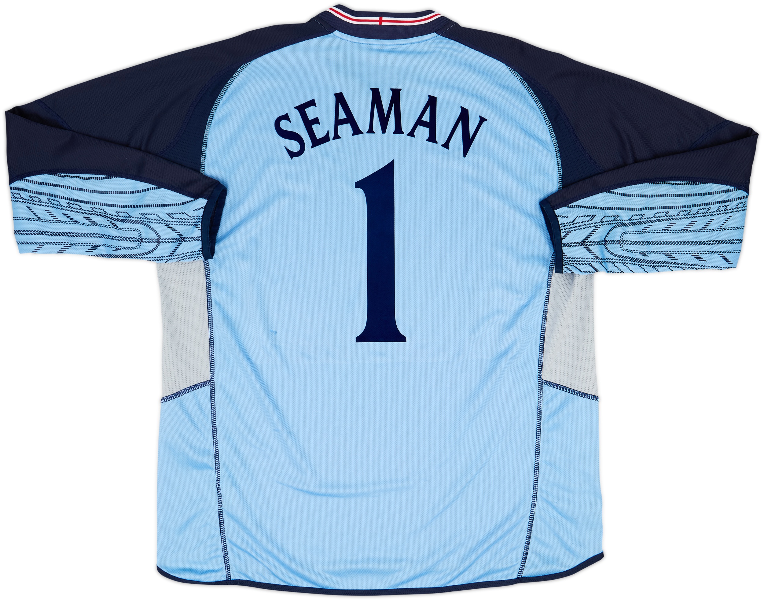 2002-03 England GK Shirt Seaman #1 - 8/10 - (XXL)