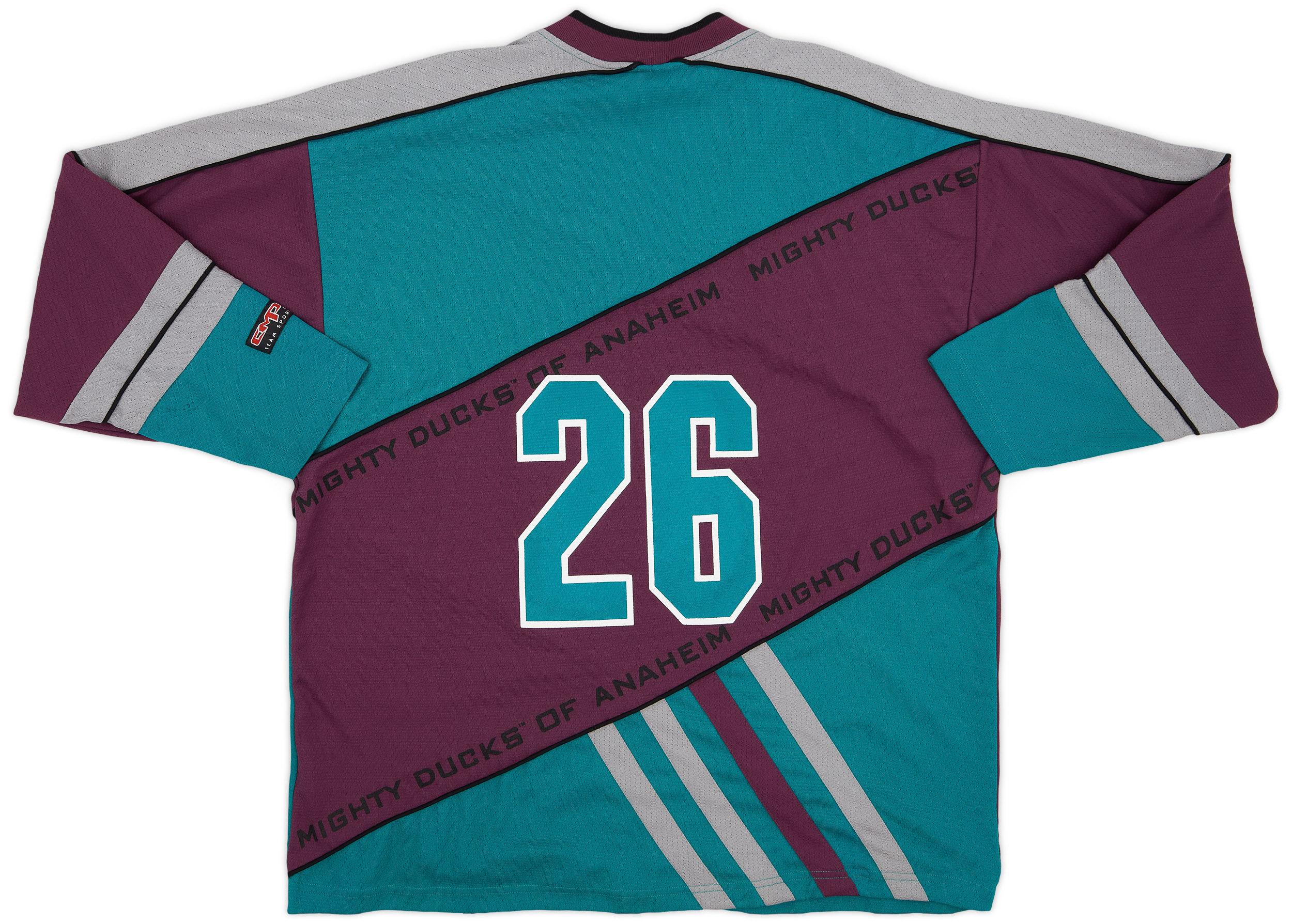 1993 99 Mighty Ducks of Anaheim 26 CMP Jersey 8 10 M