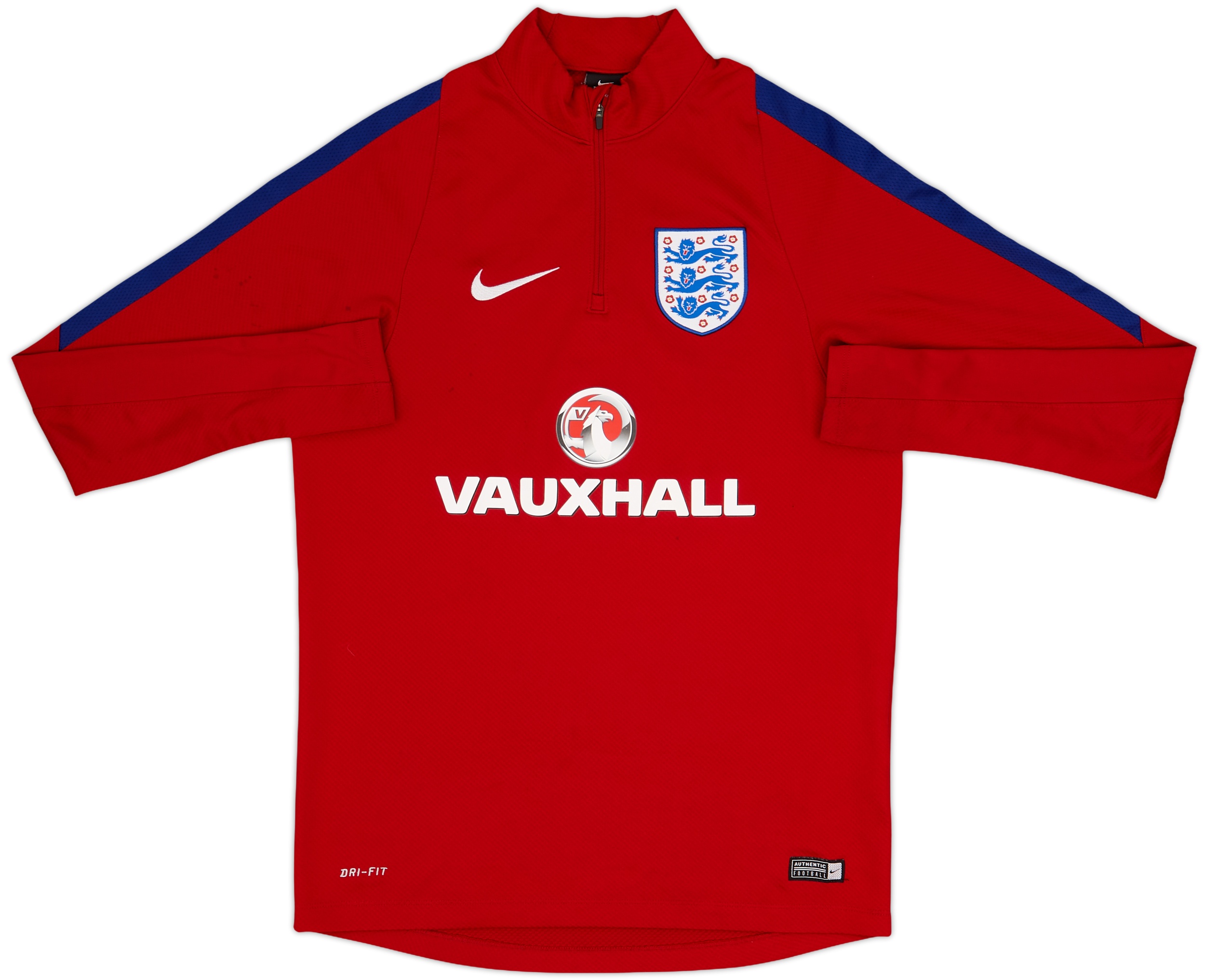 2016-17 England Nike 1/4 Zip Training Top - 8/10 - (M)