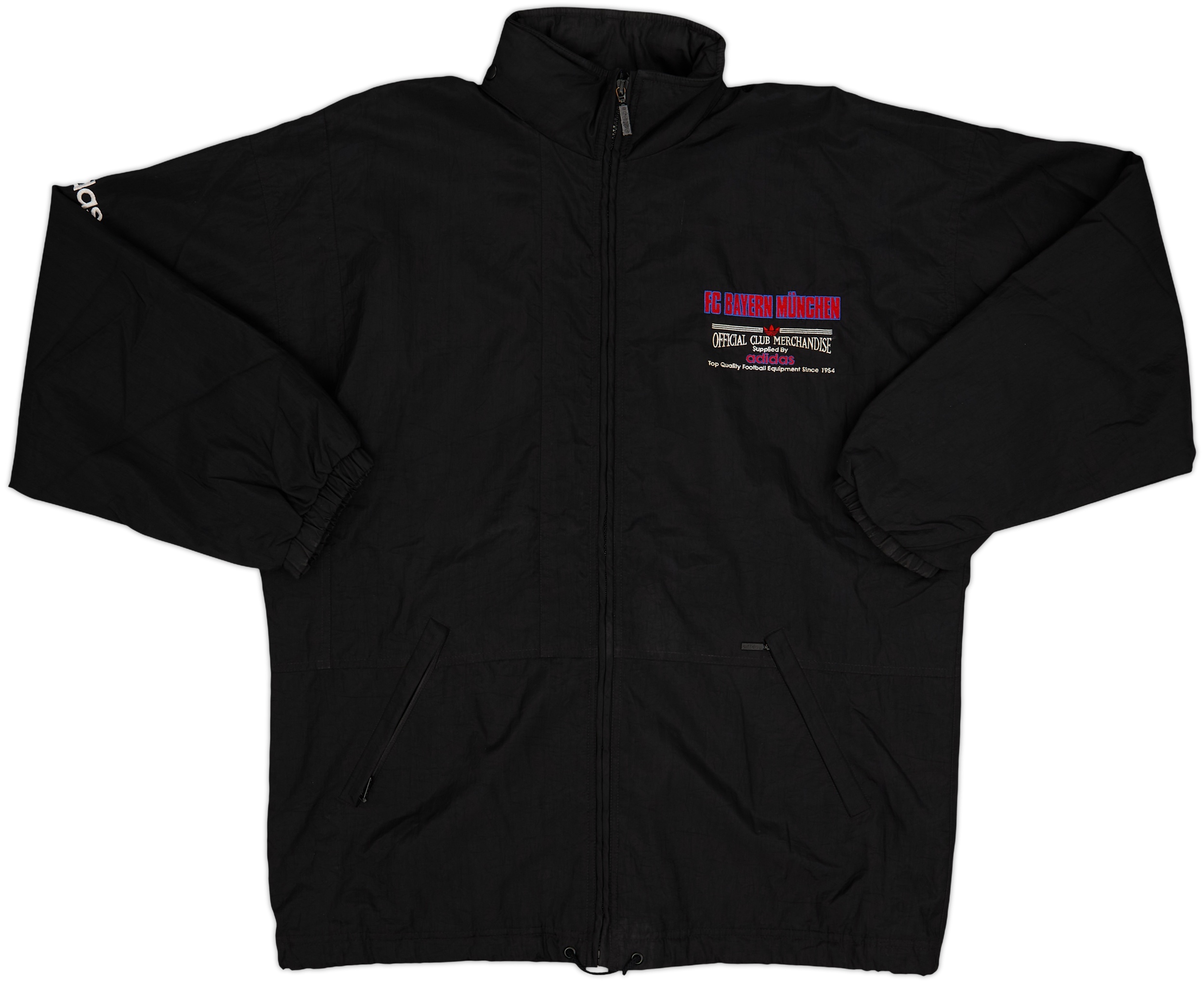 1992-93 Bayern Munich adidas Hooded Bench Coat - 9/10 - (L)