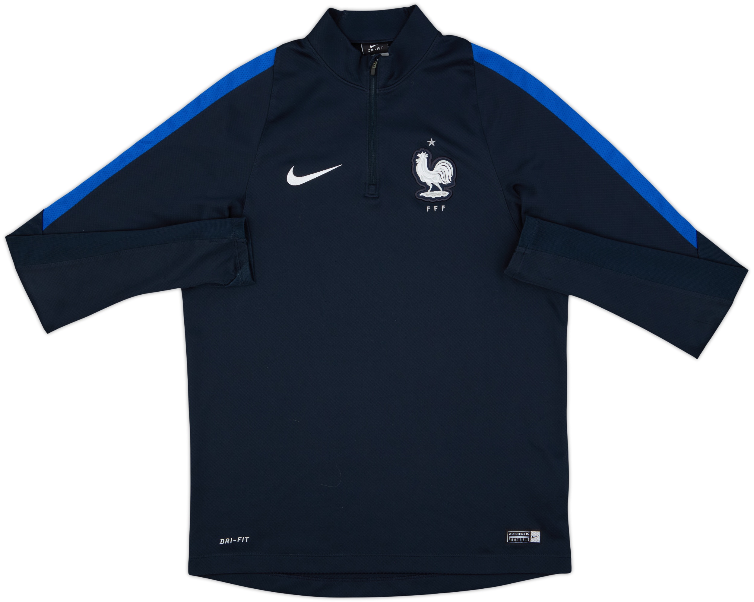 2016-17 France Nike 1/4 Zip Drill Top - 7/10 - (M)