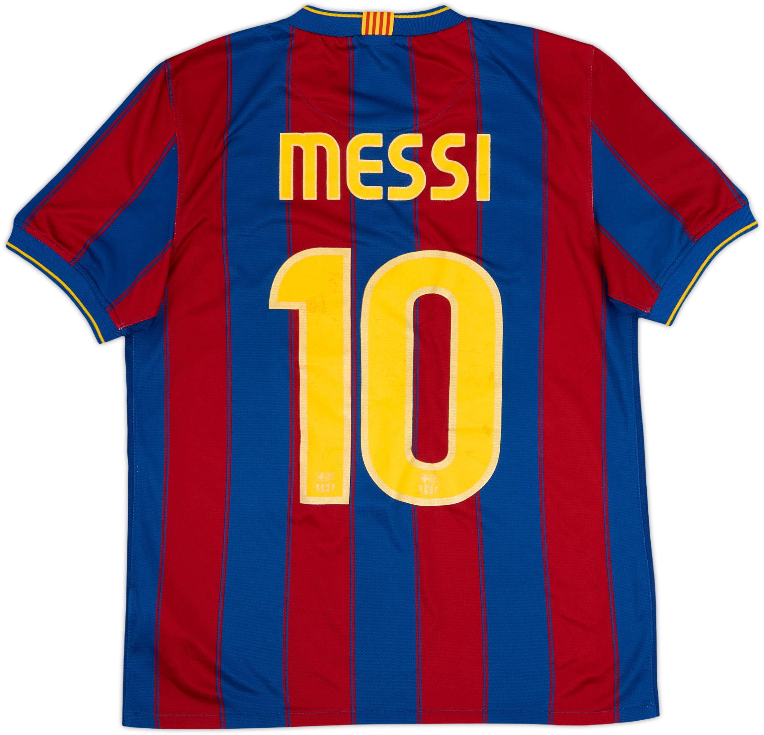 メッシ 10-11 バルセロナ MESSI 10 長袖 シャツ 2009-10 Barcelona Home Shirt Messi #10 - 6/10 - (S)