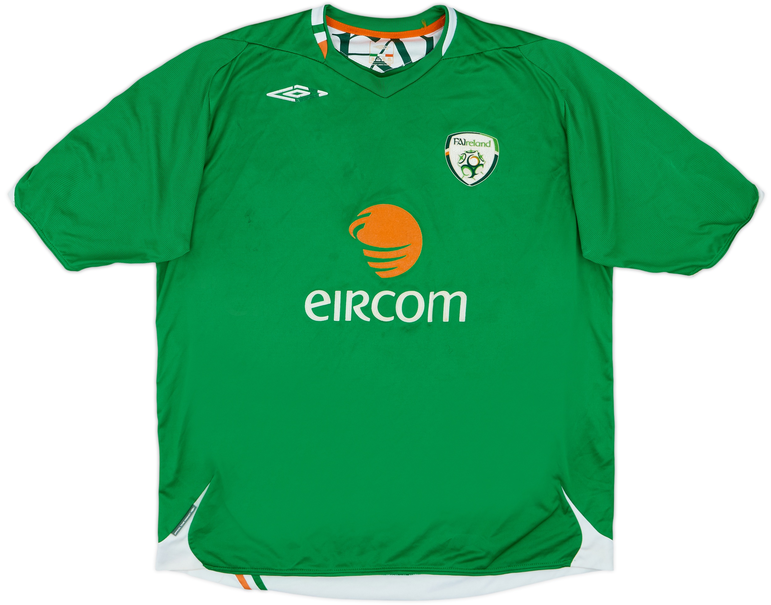 Maillot Vintage Irlande Domicile 2008-2009 Par Umbro – Homme Taille XL