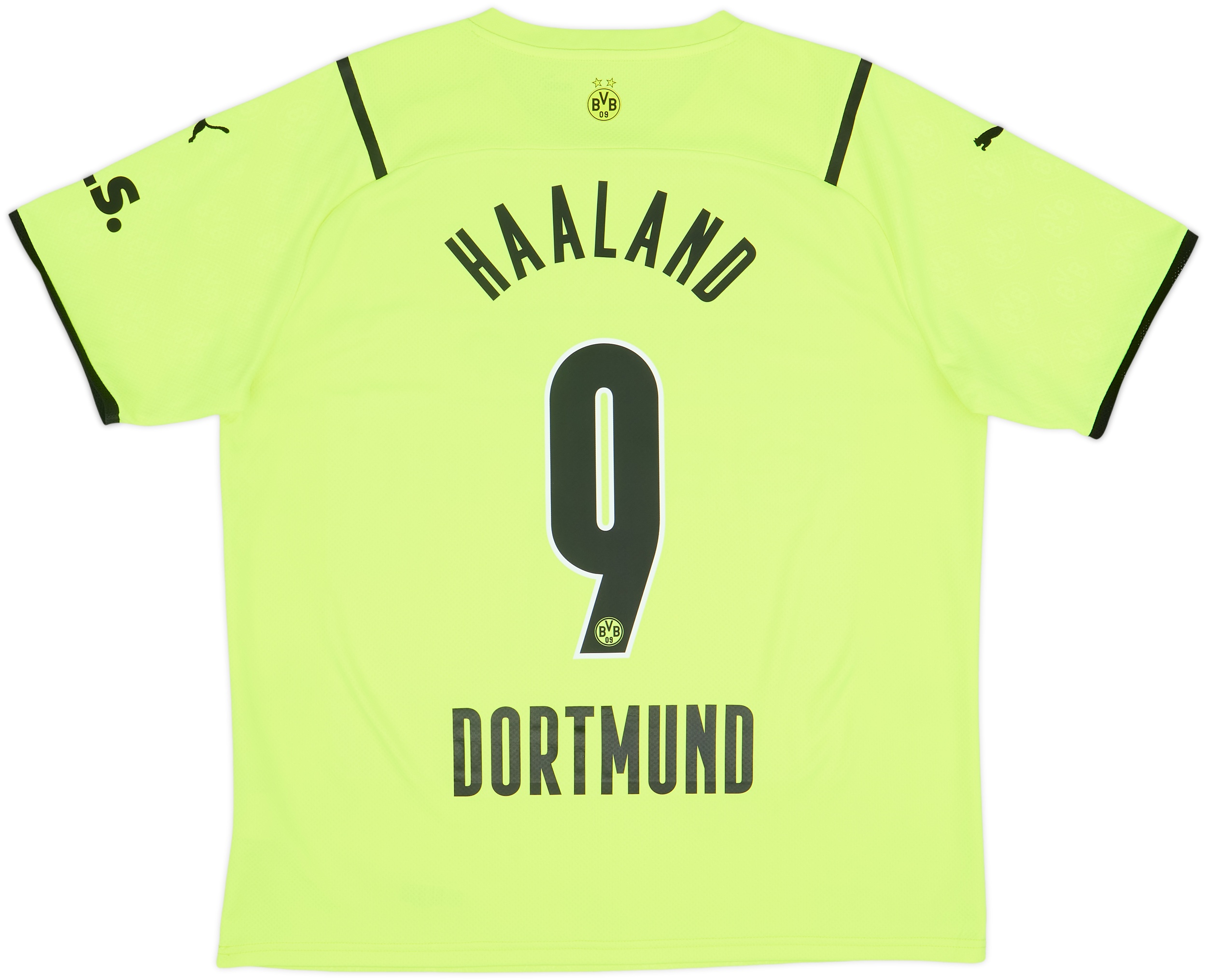 2021-22 Borussia Dortmund European Home Shirt Haaland #9 - 8/10 - (XL)