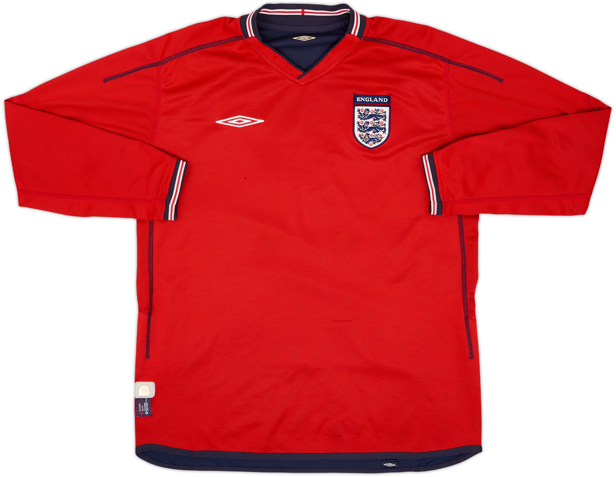 トップス 2002 umbro England national team shirt 2002-04 England Away L/S Shirt - 5/10 - (L)