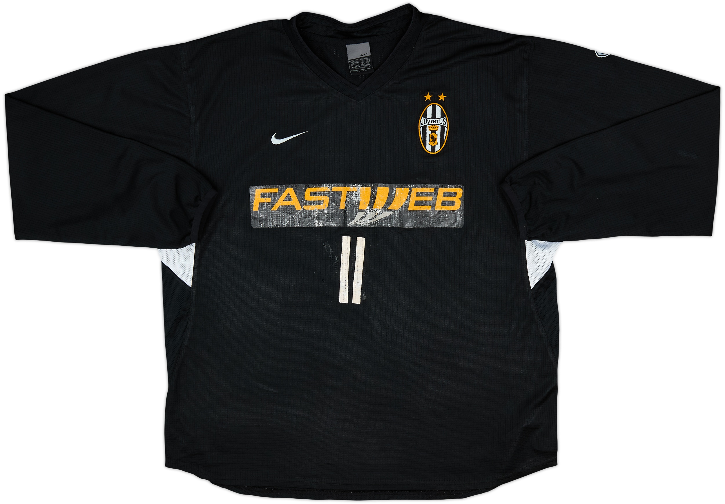 2003-04 Juventus Nike Player Issue Training L/S Shirt #11 (Nedved