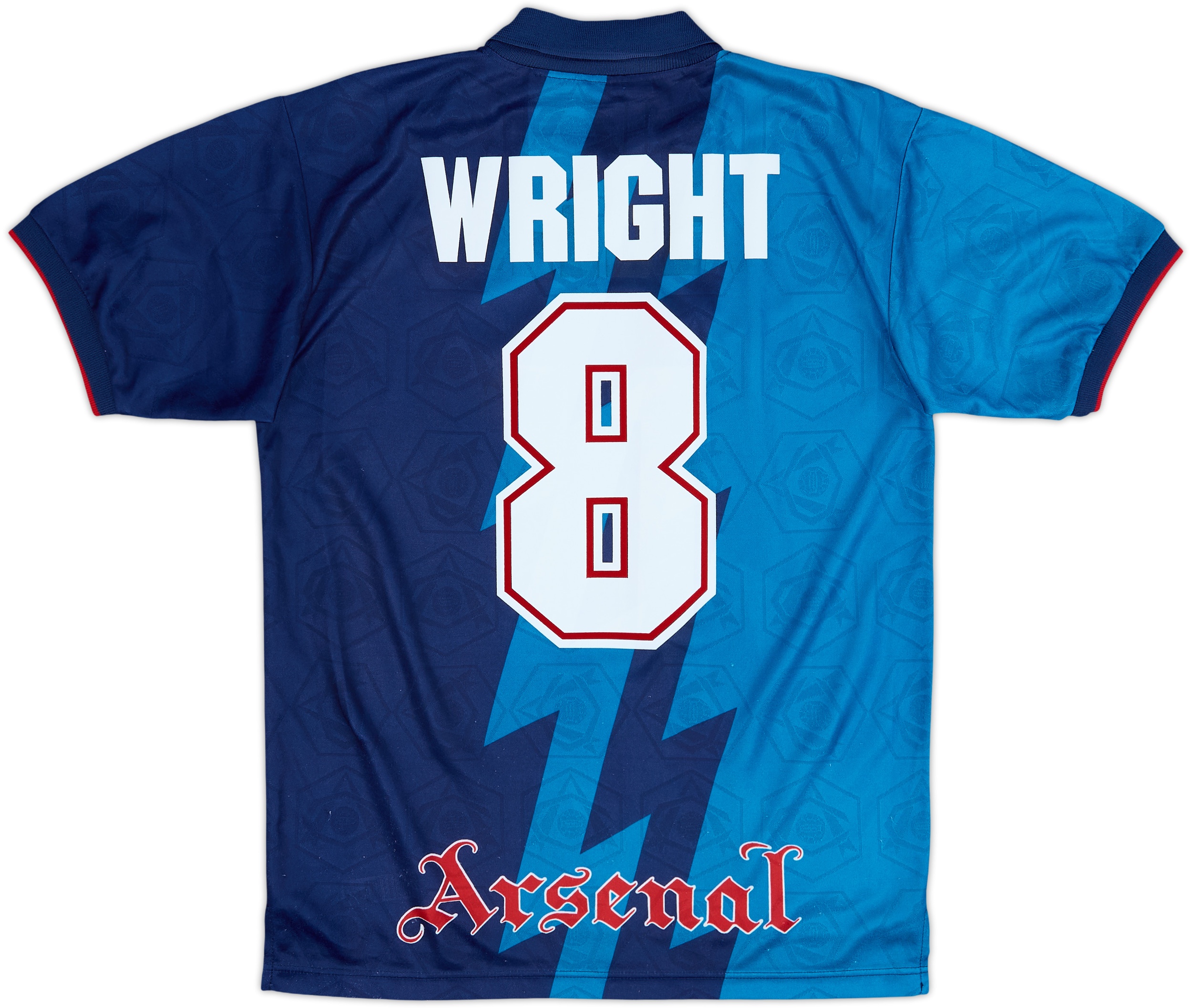 1995-96 Arsenal Away Shirt Wright #8 - 9/10 - (XL.Boys)