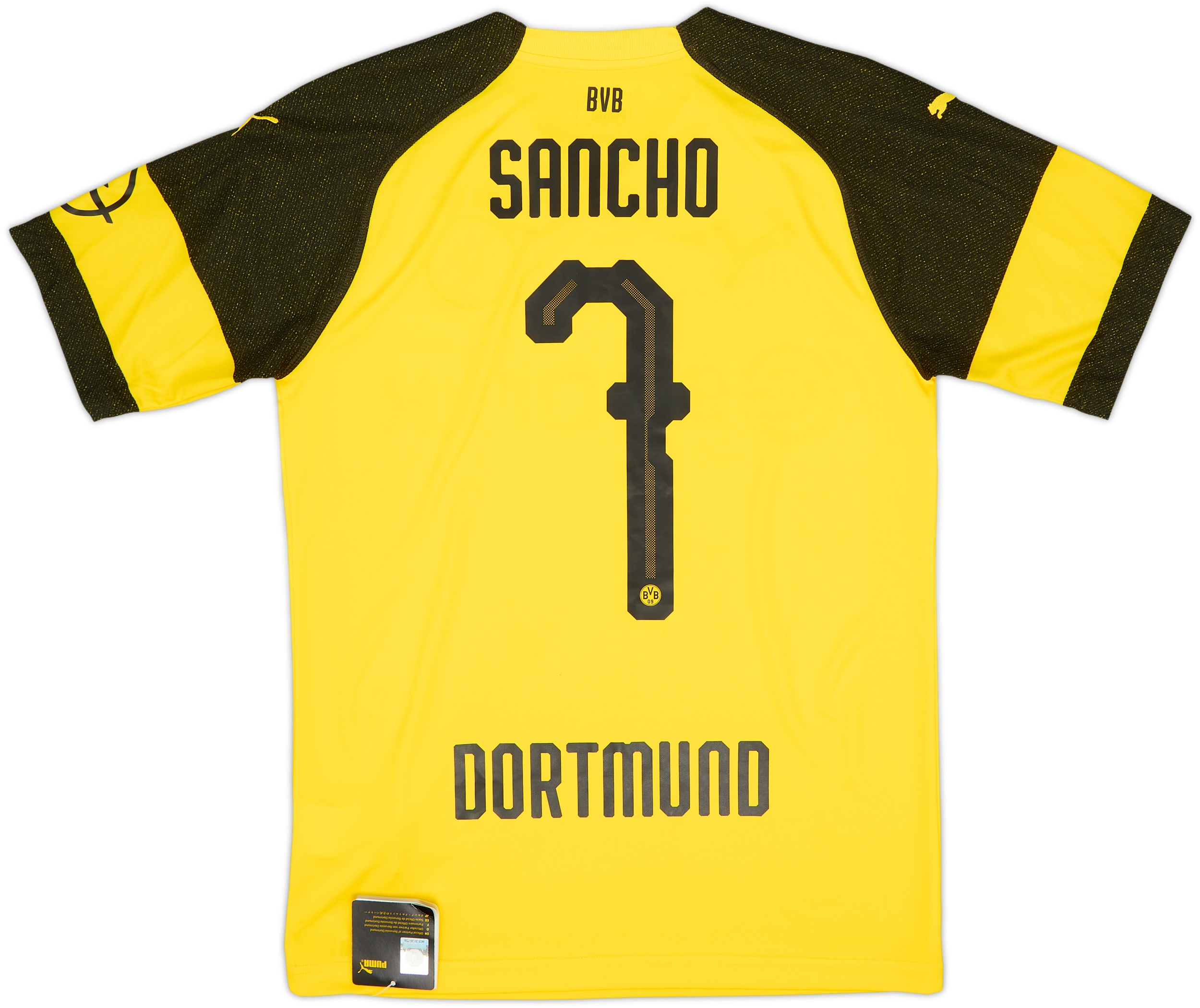 2018-19 Borussia Dortmund Home Shirt Sancho #7 (S)
