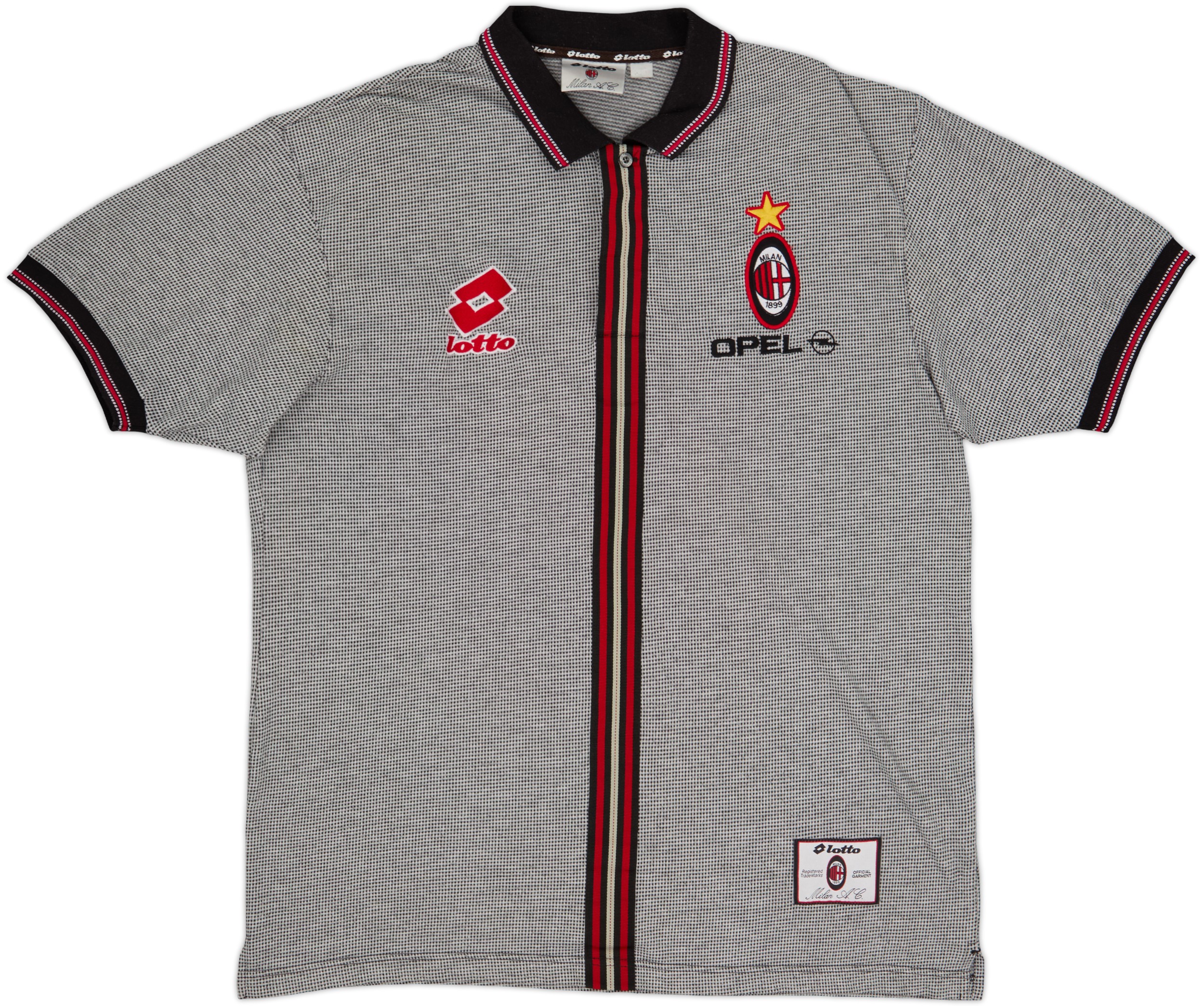 1997-98 AC Milan Lotto Polo Shirt - 9/10 - (XXL)