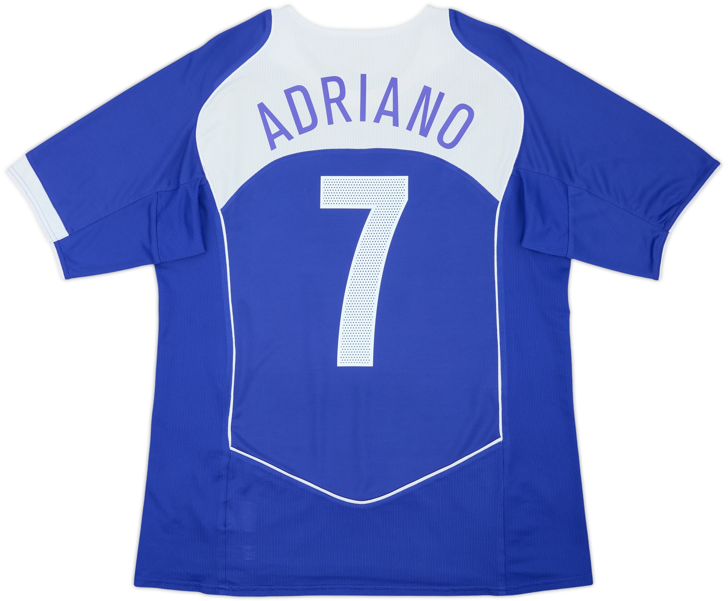 2004-06 Brazil Away Shirt Adriano #7 - 8/10 - (XL)