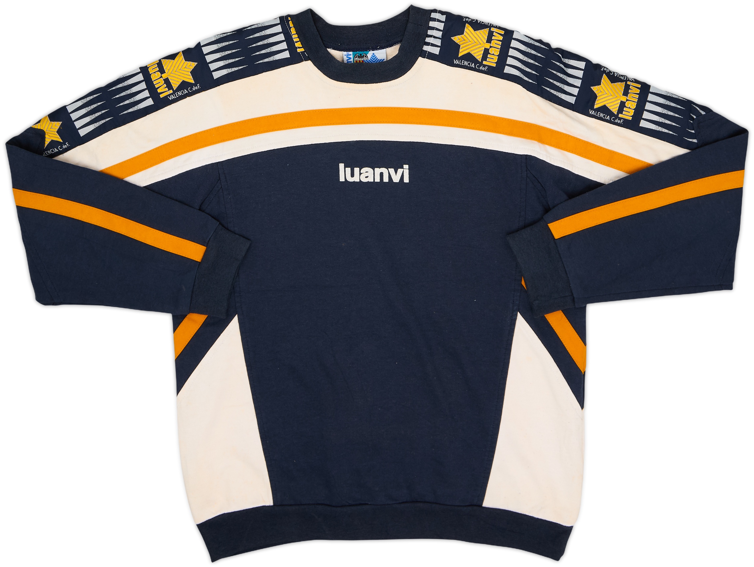 1996-97 Valencia Luanvi Sweat Top - 6/10 - (L.Boys)