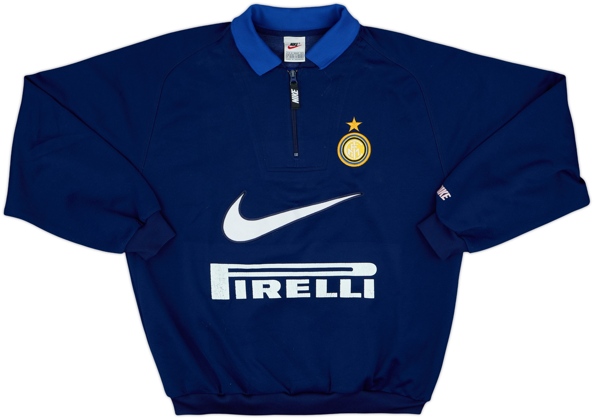1998-99 Inter Milan Nike 1/4 Zip Sweat Top - 6/10 - (M)