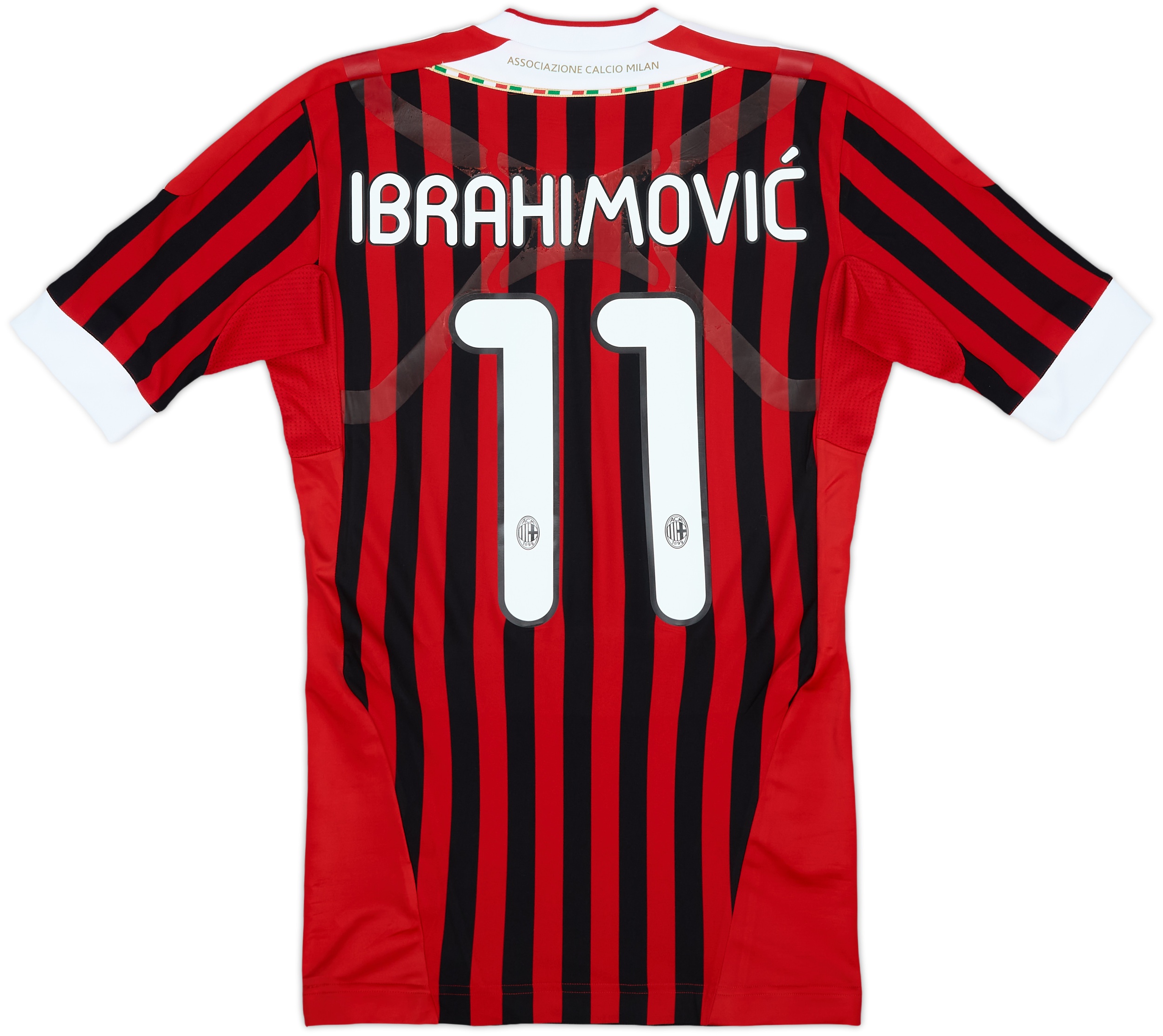 Maillot Milan Ibrahimovic Match Worn Issue Shirt Jersey Camiseta COA
