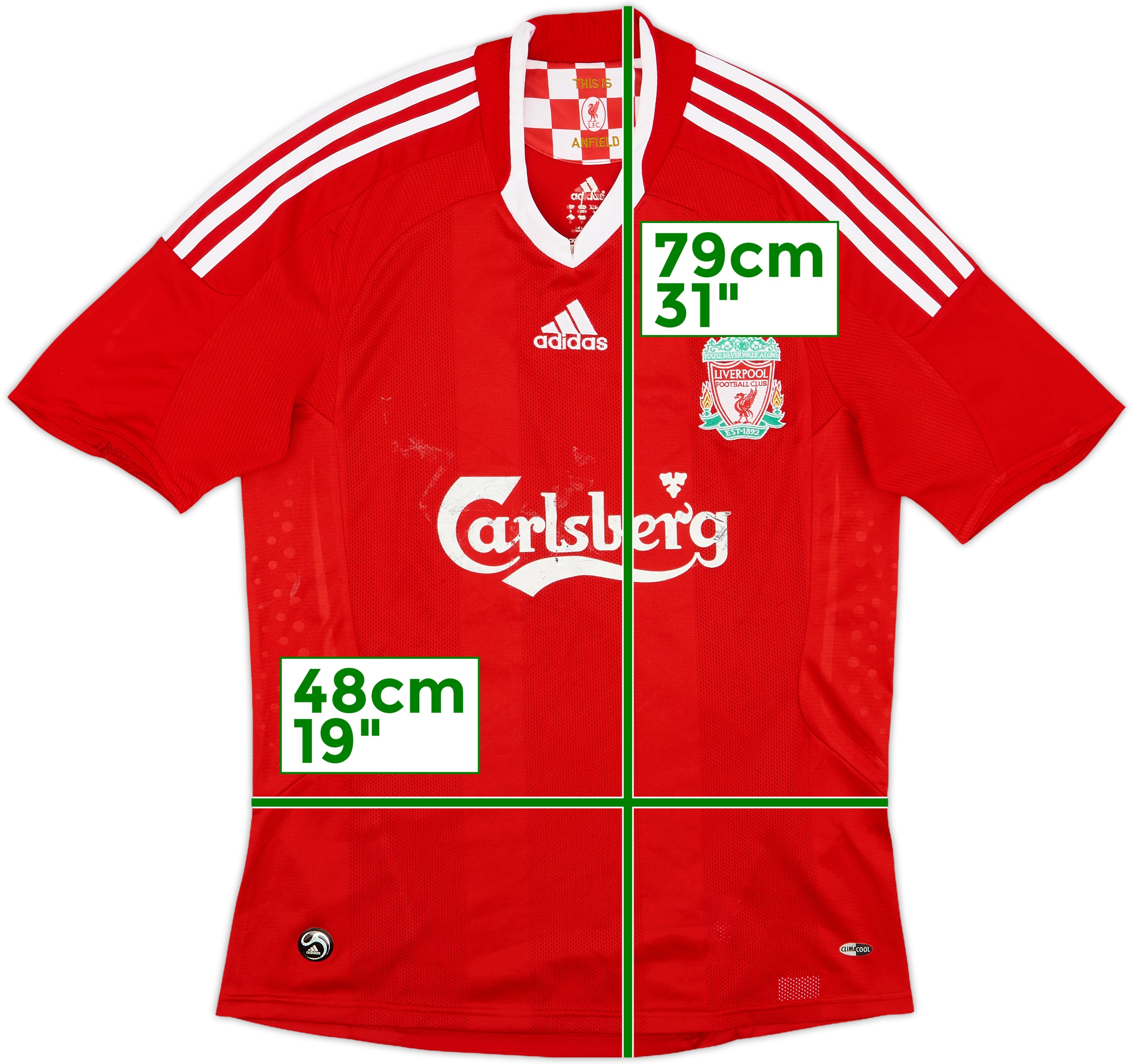 2008-10 Liverpool Home Shirt - 5/10 - (S)
